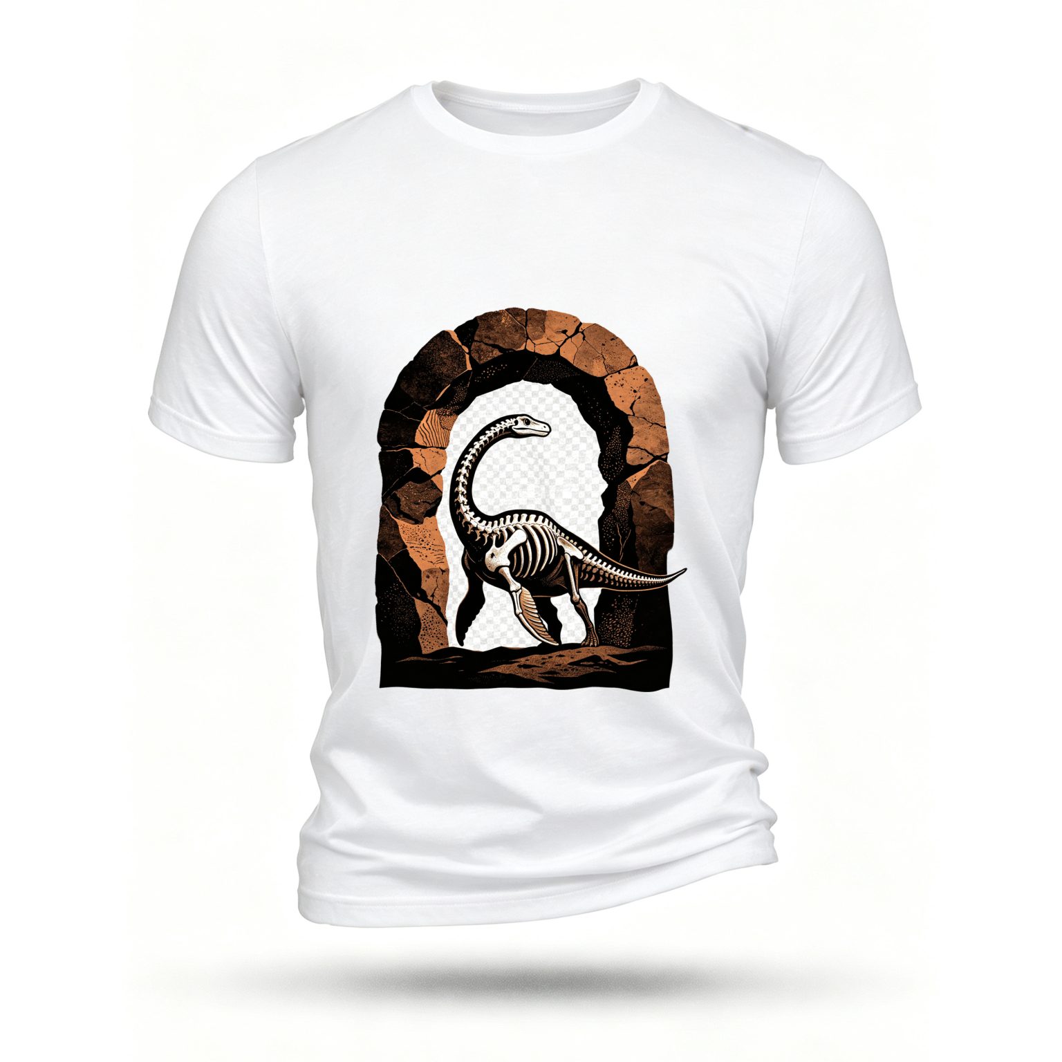 White T-shirt, front print