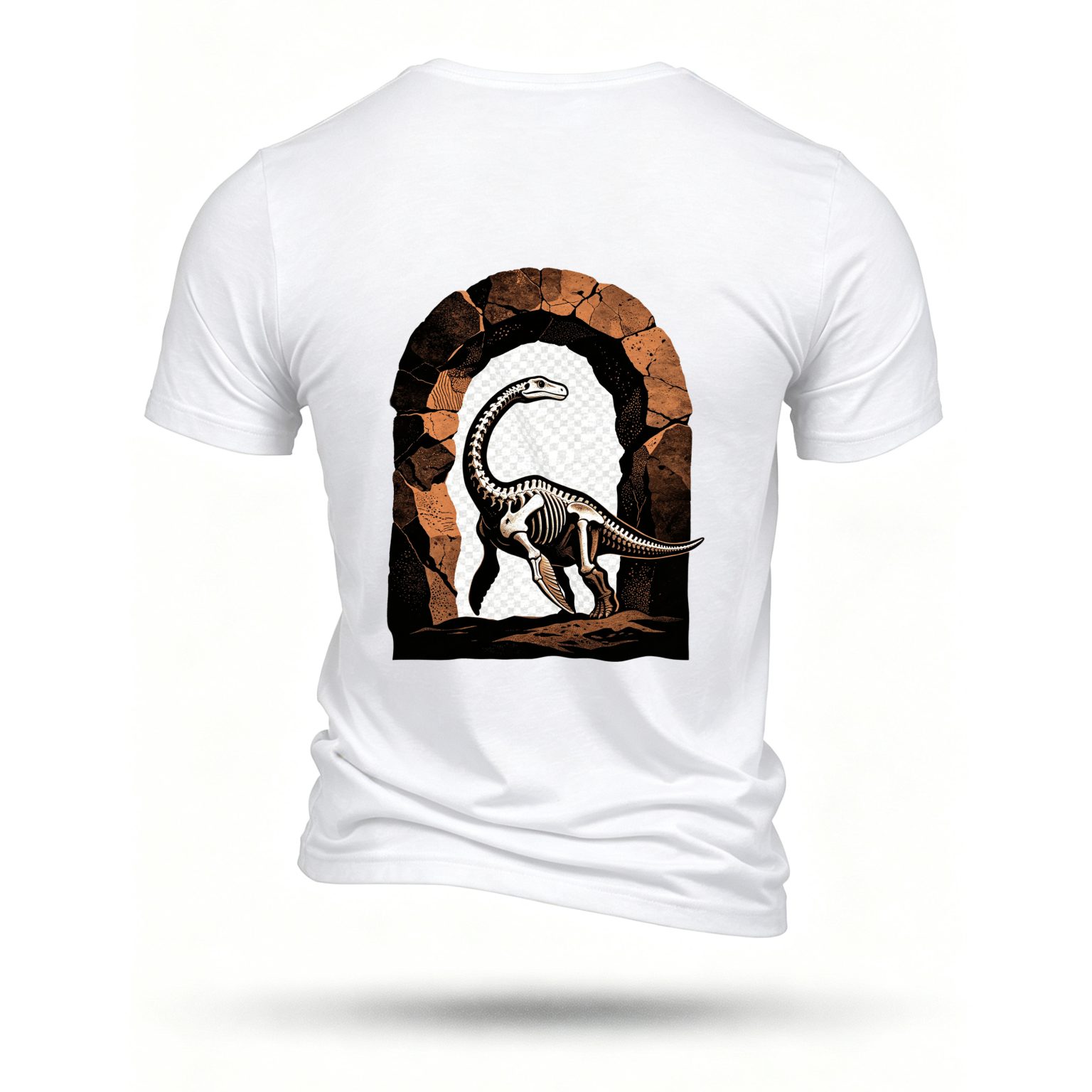 White T-shirt, back print