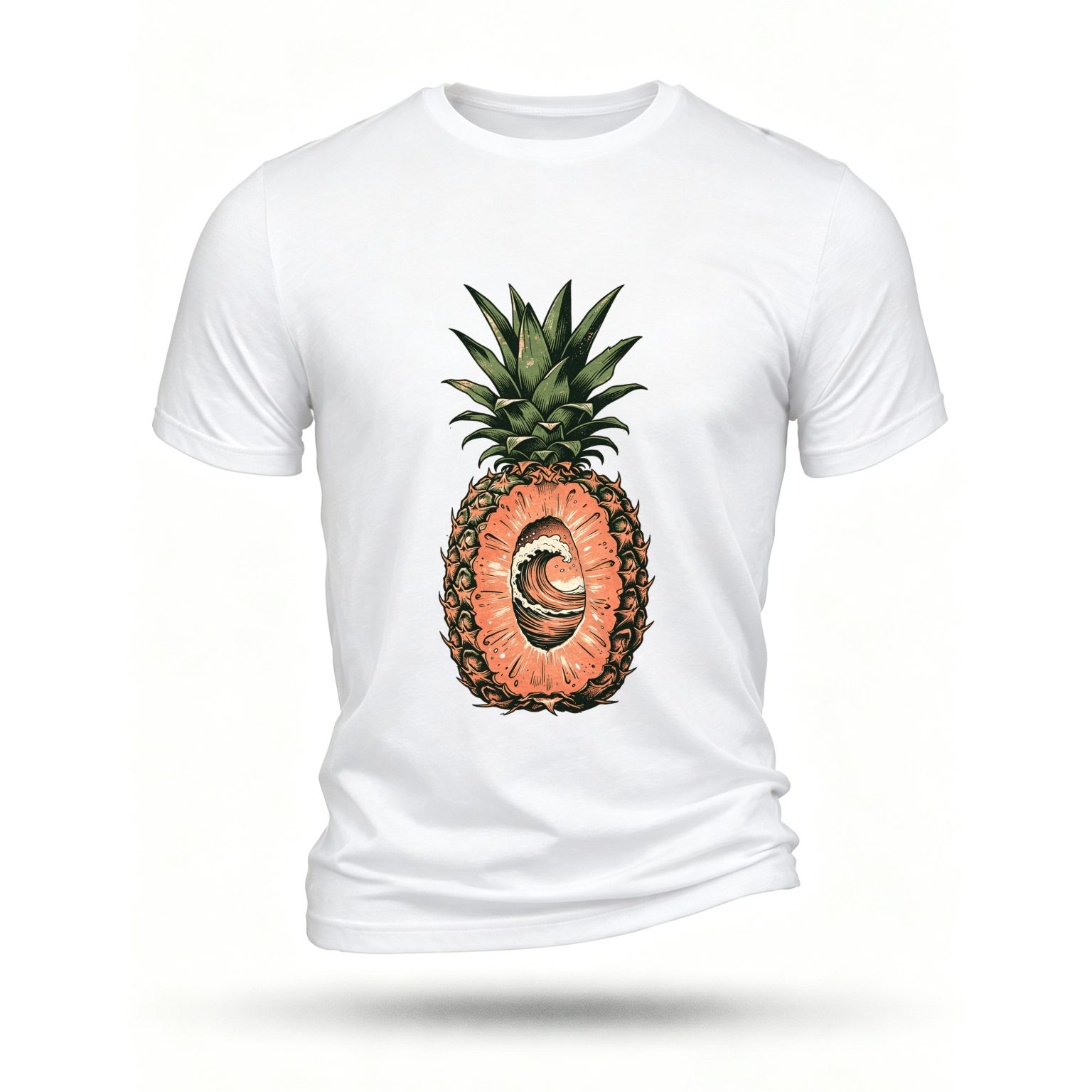 White T-shirt, front print