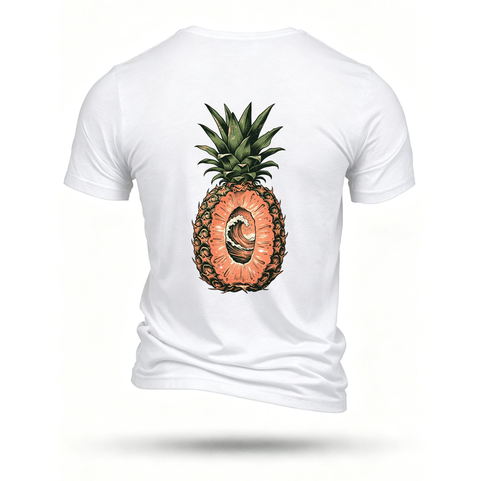 White T-shirt, back print