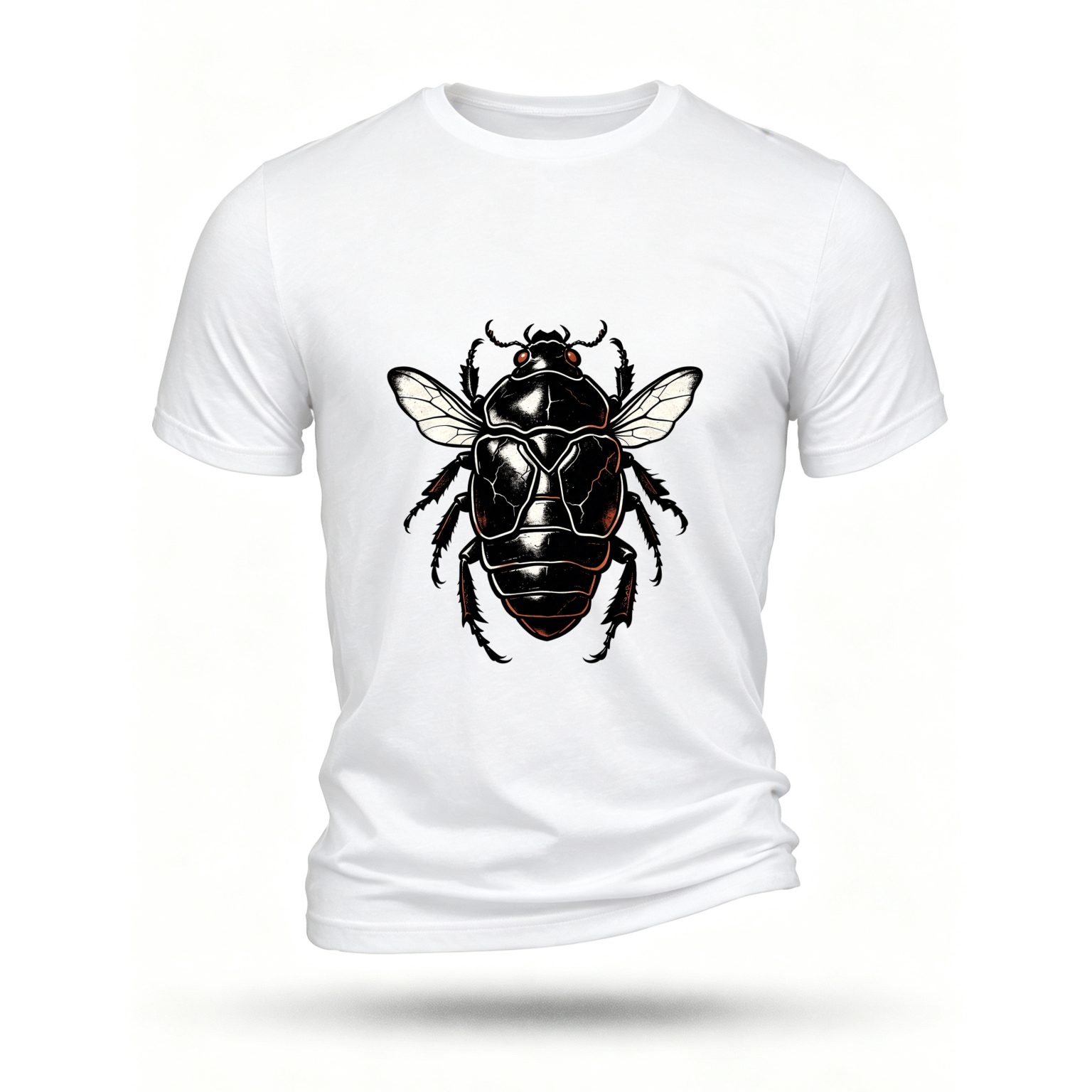 White T-shirt, front print