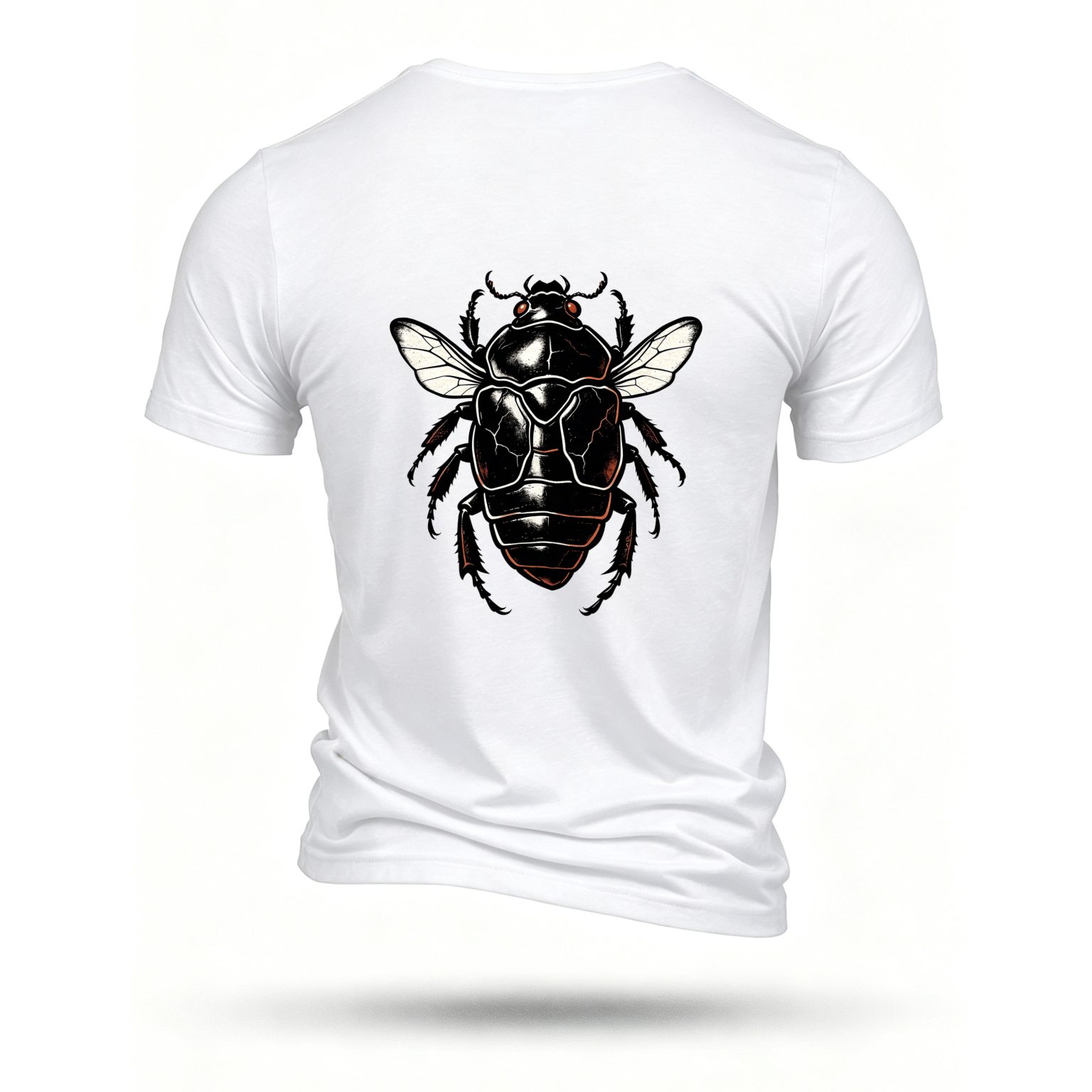 White T-shirt, back print