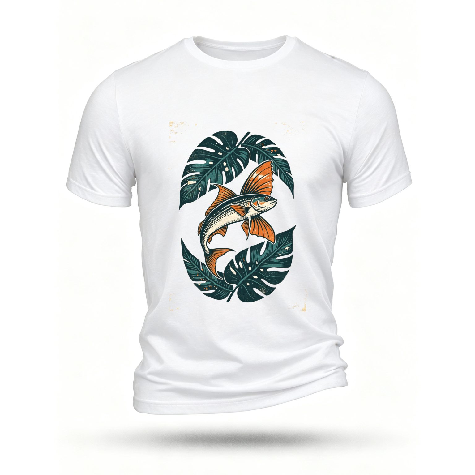 White T-shirt, front print