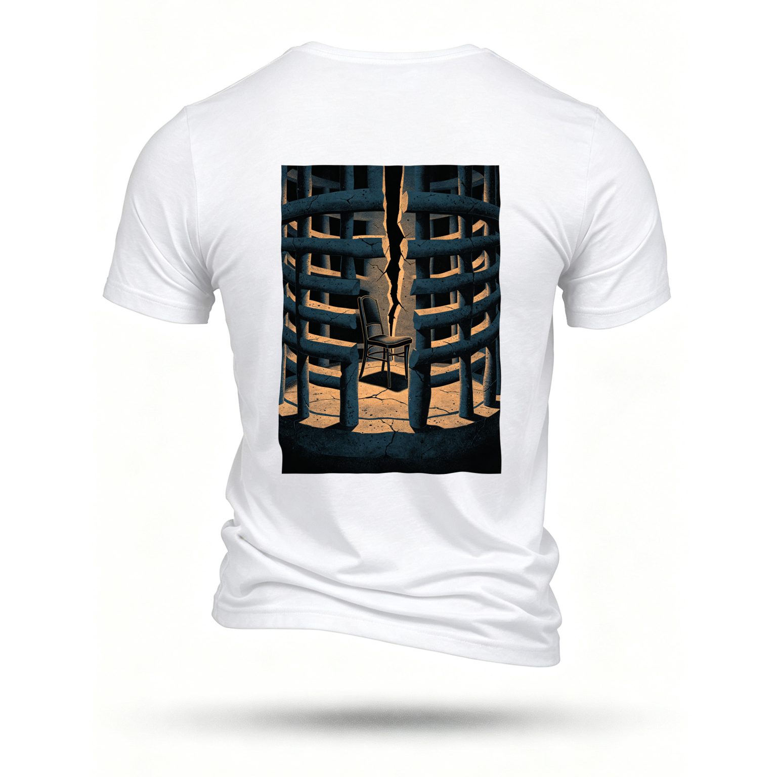 White T-shirt, back print