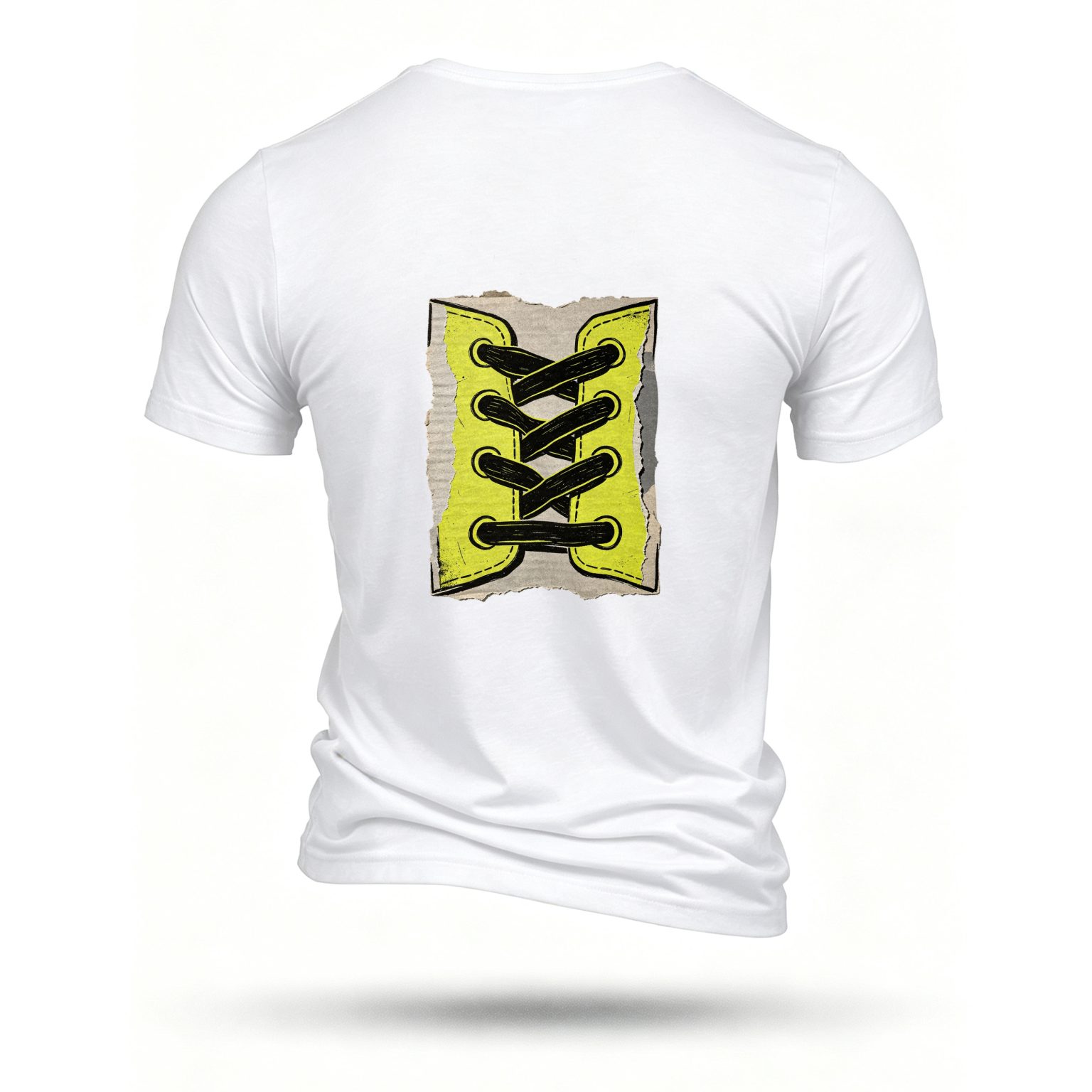 White T-shirt, back print