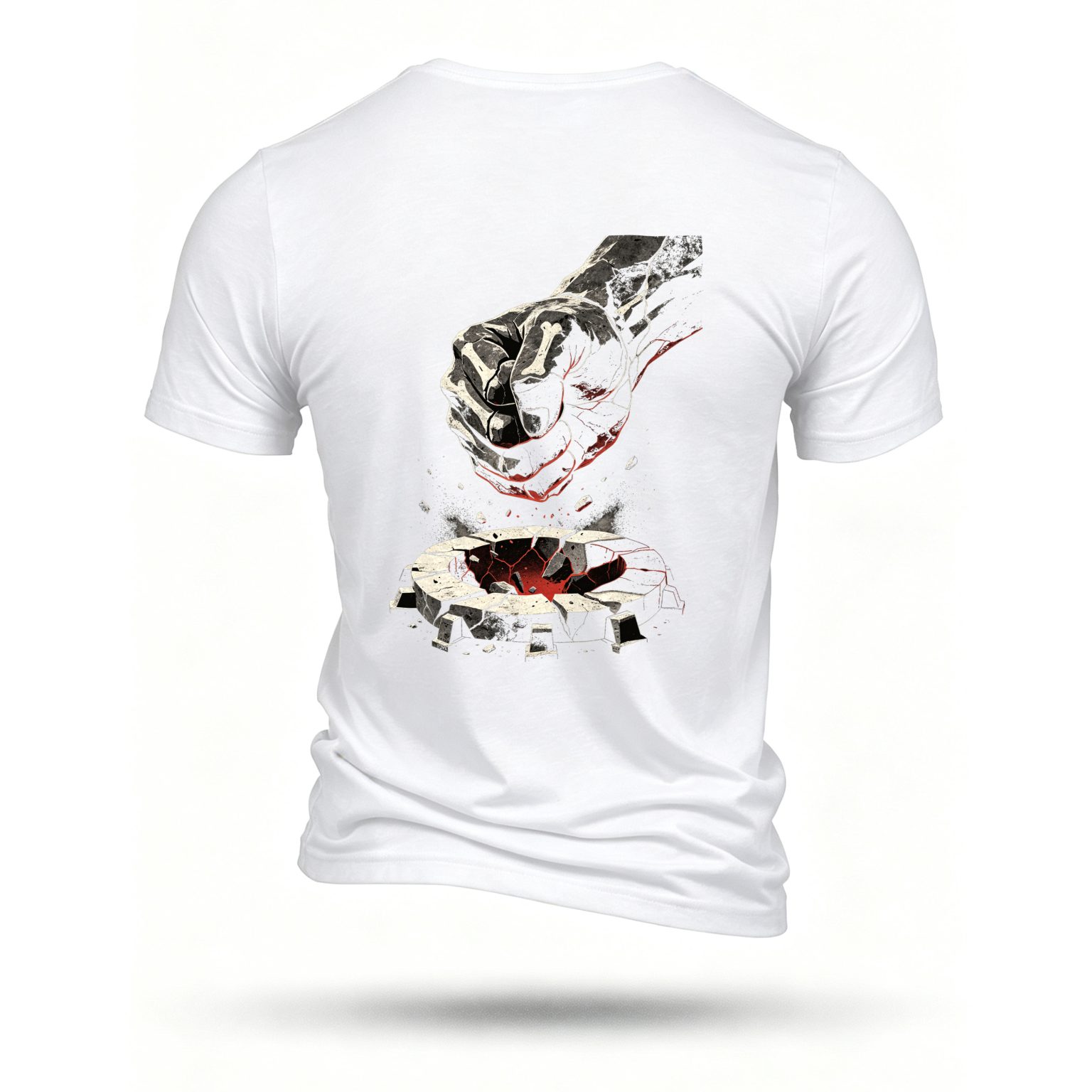 White T-shirt, back print