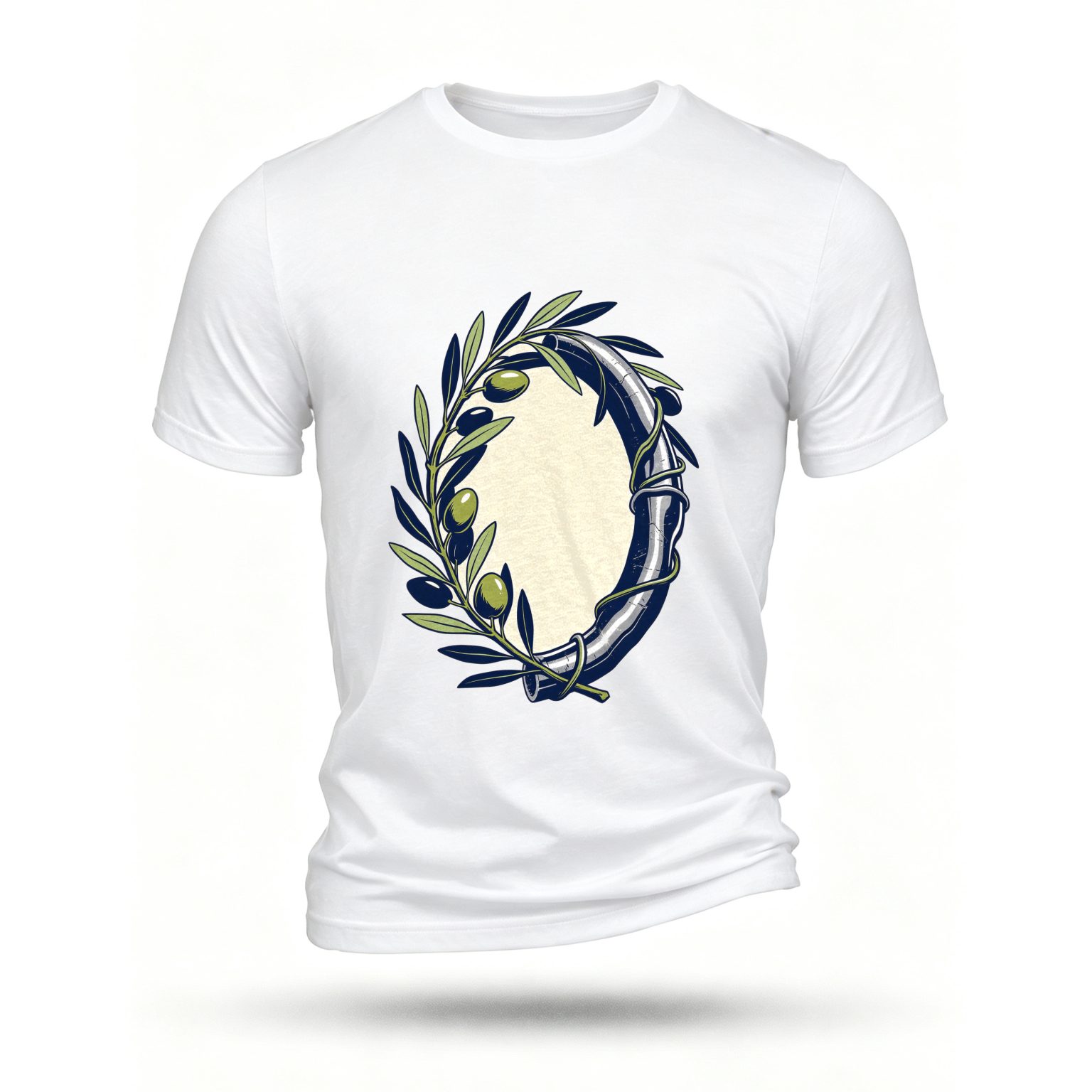 White T-shirt, front print