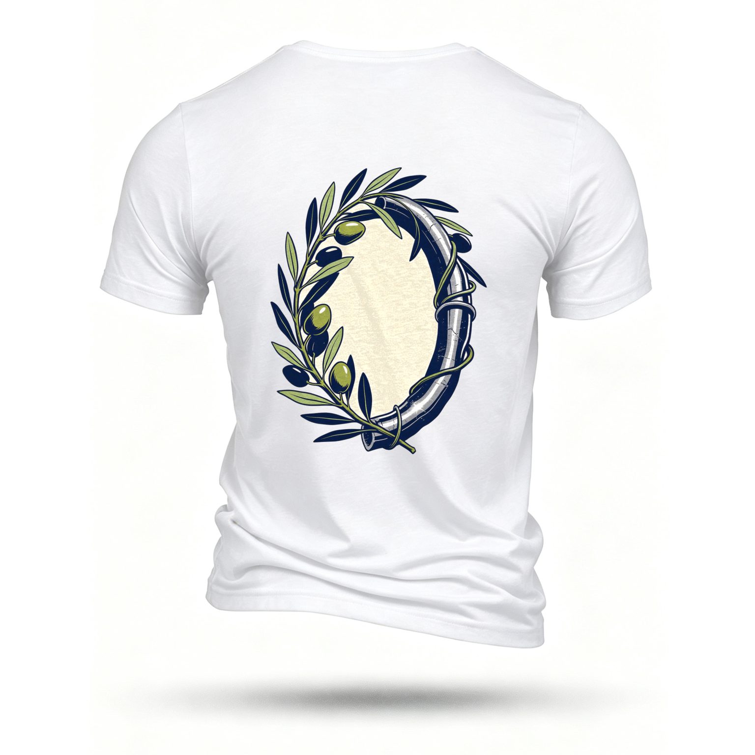 White T-shirt, back print