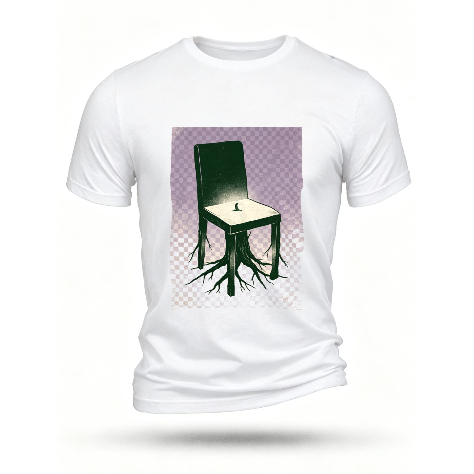 White T-shirt, front print