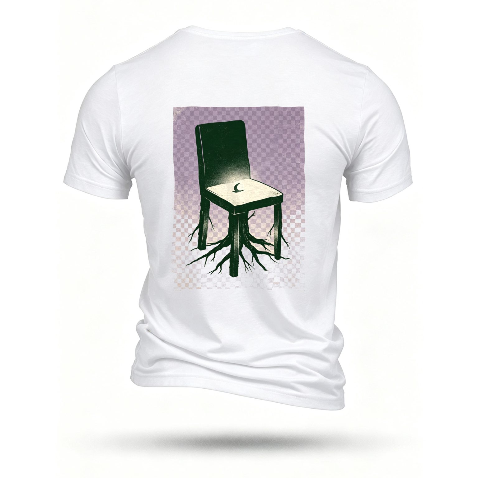 White T-shirt, back print