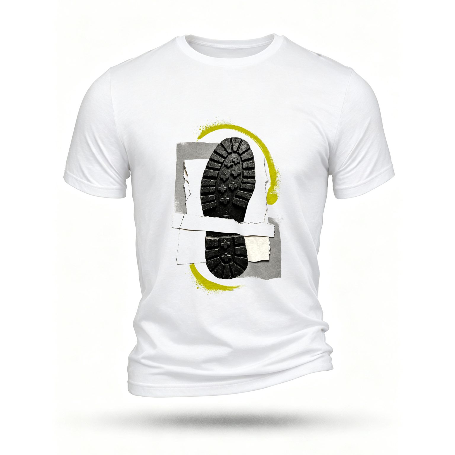 White T-shirt, front print