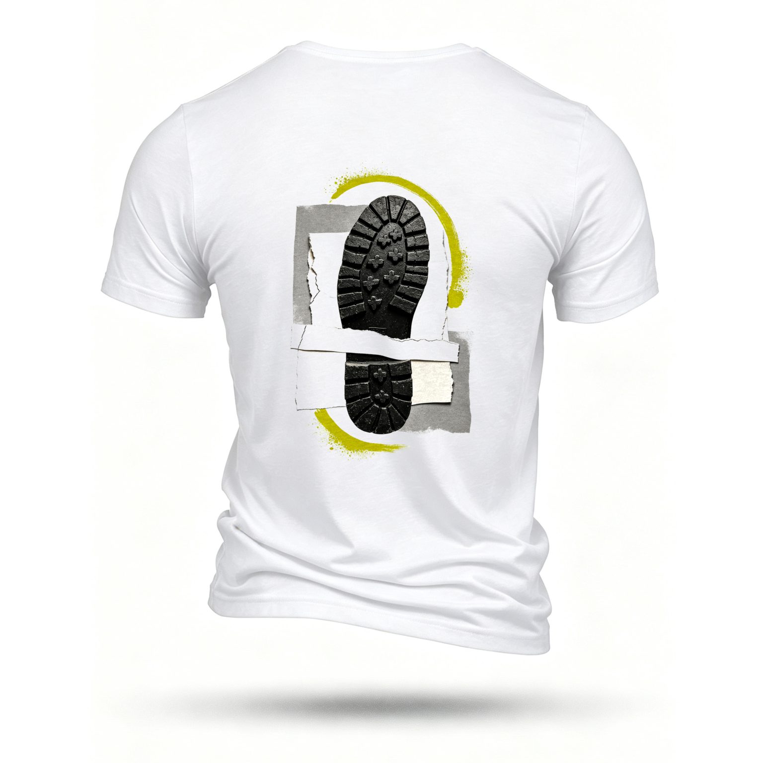 White T-shirt, back print