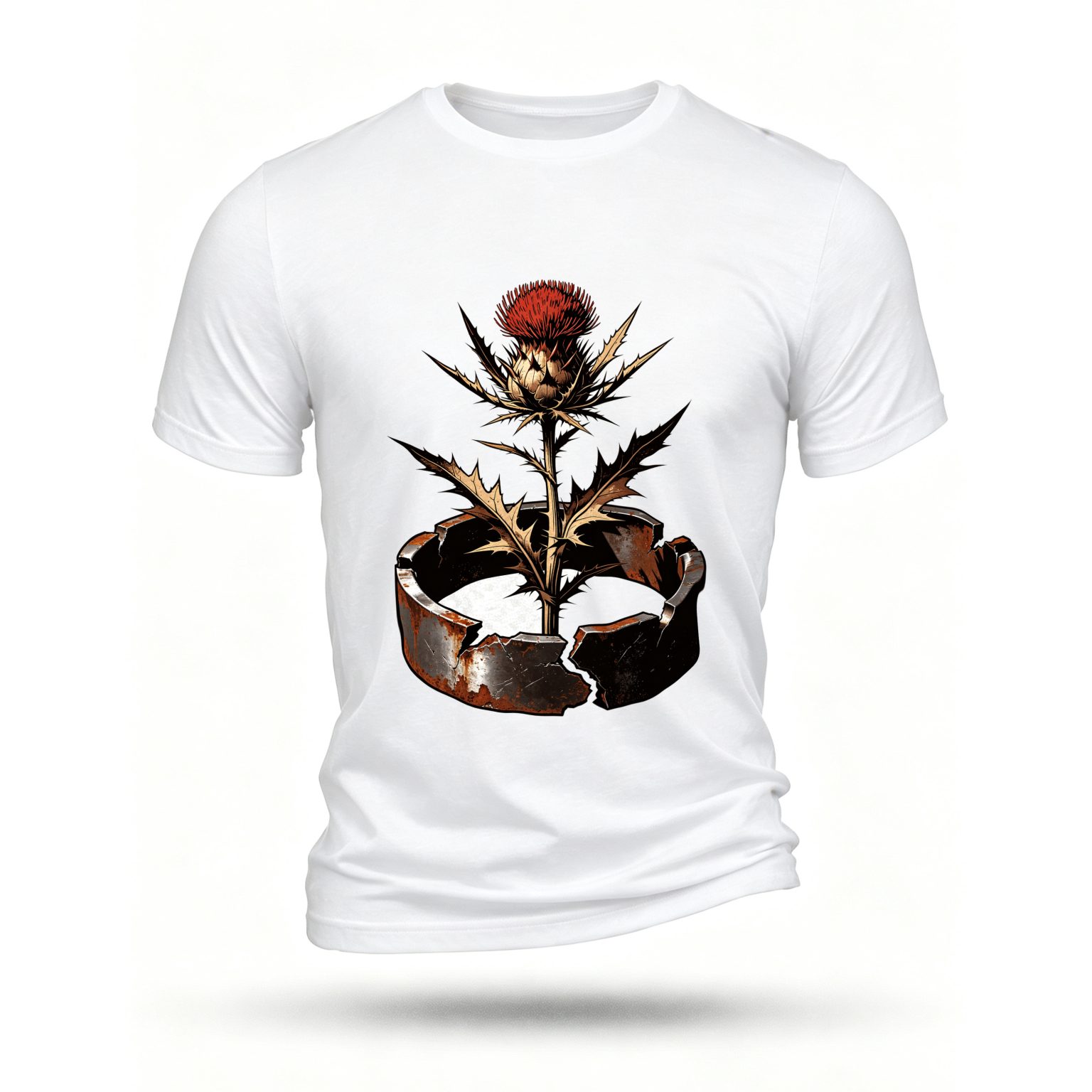 White T-shirt, front print