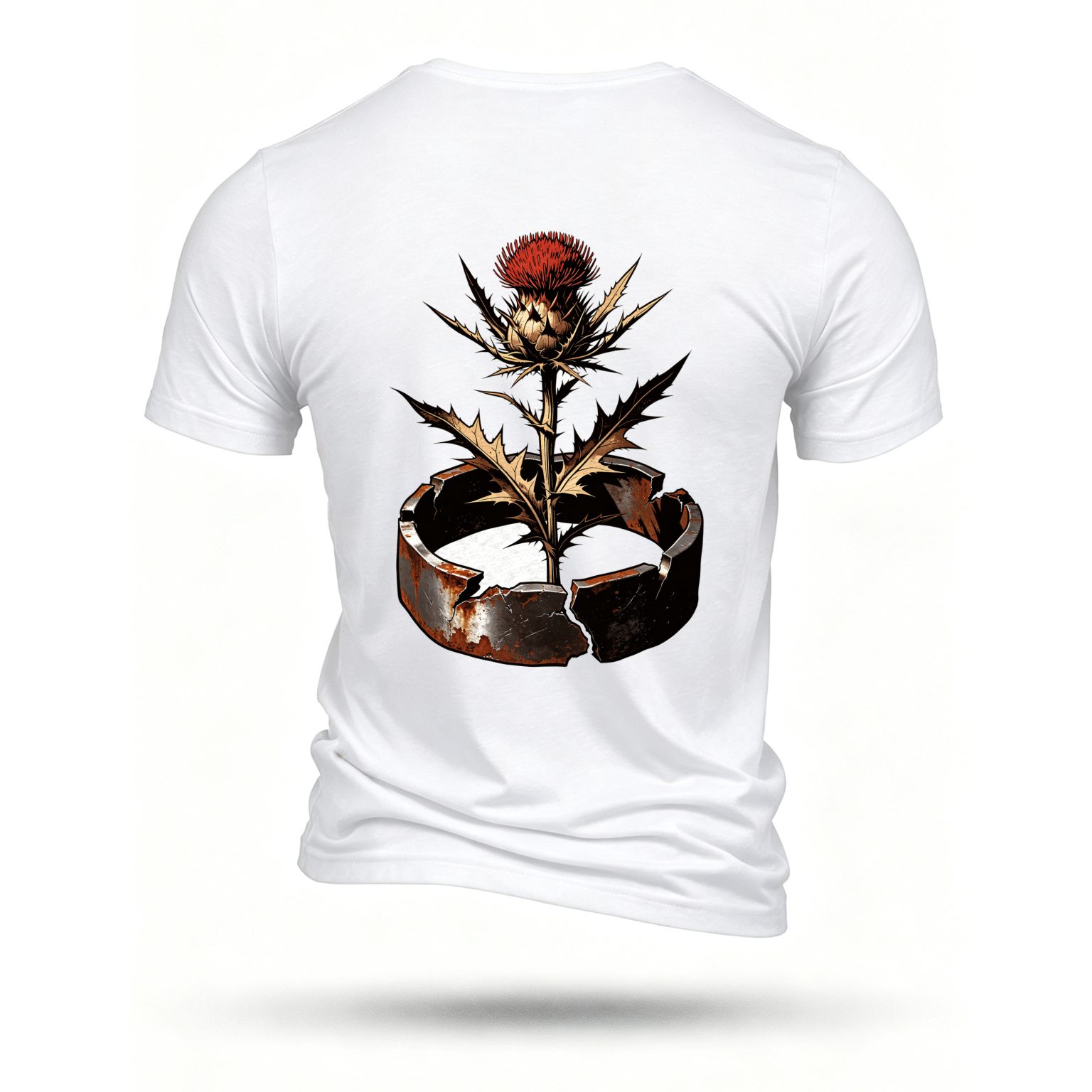 White T-shirt, back print