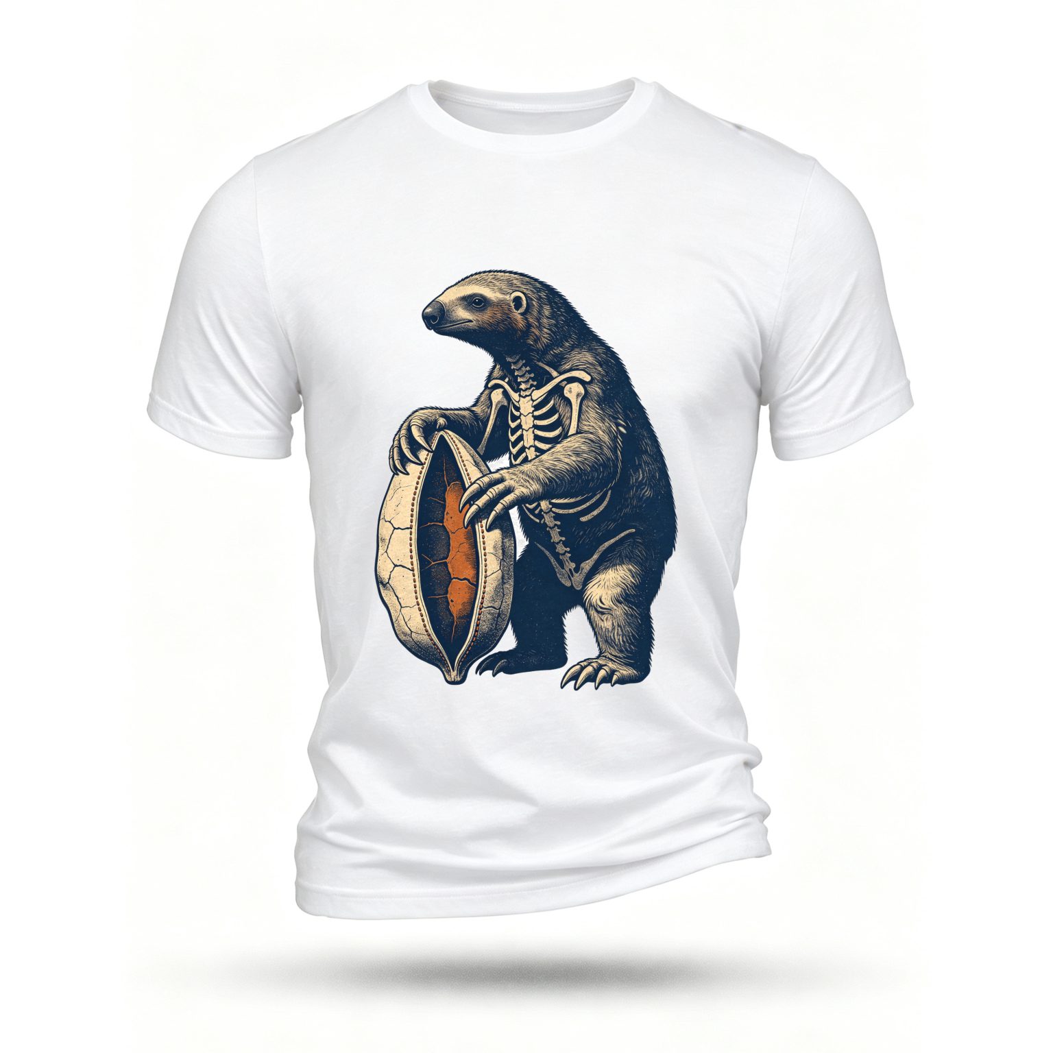 White T-shirt, front print