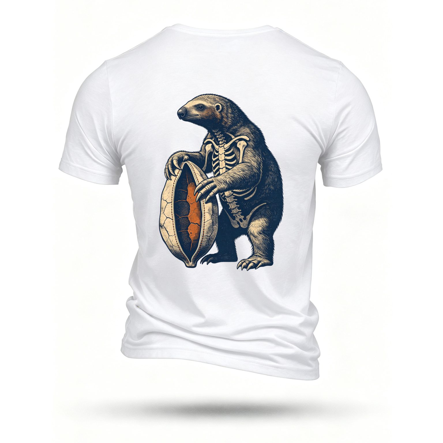 White T-shirt, back print
