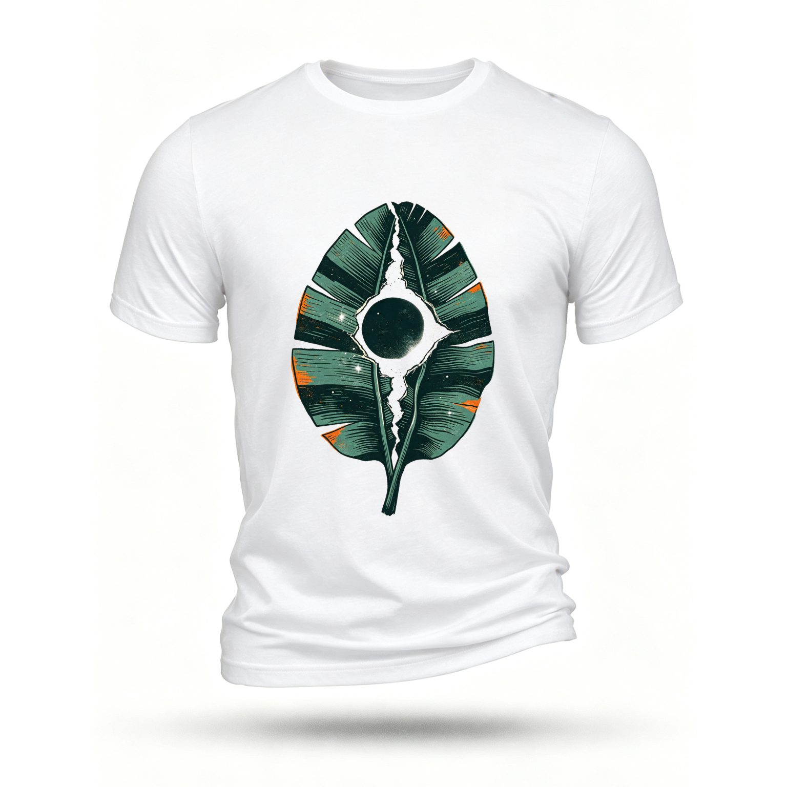 White T-shirt, front print