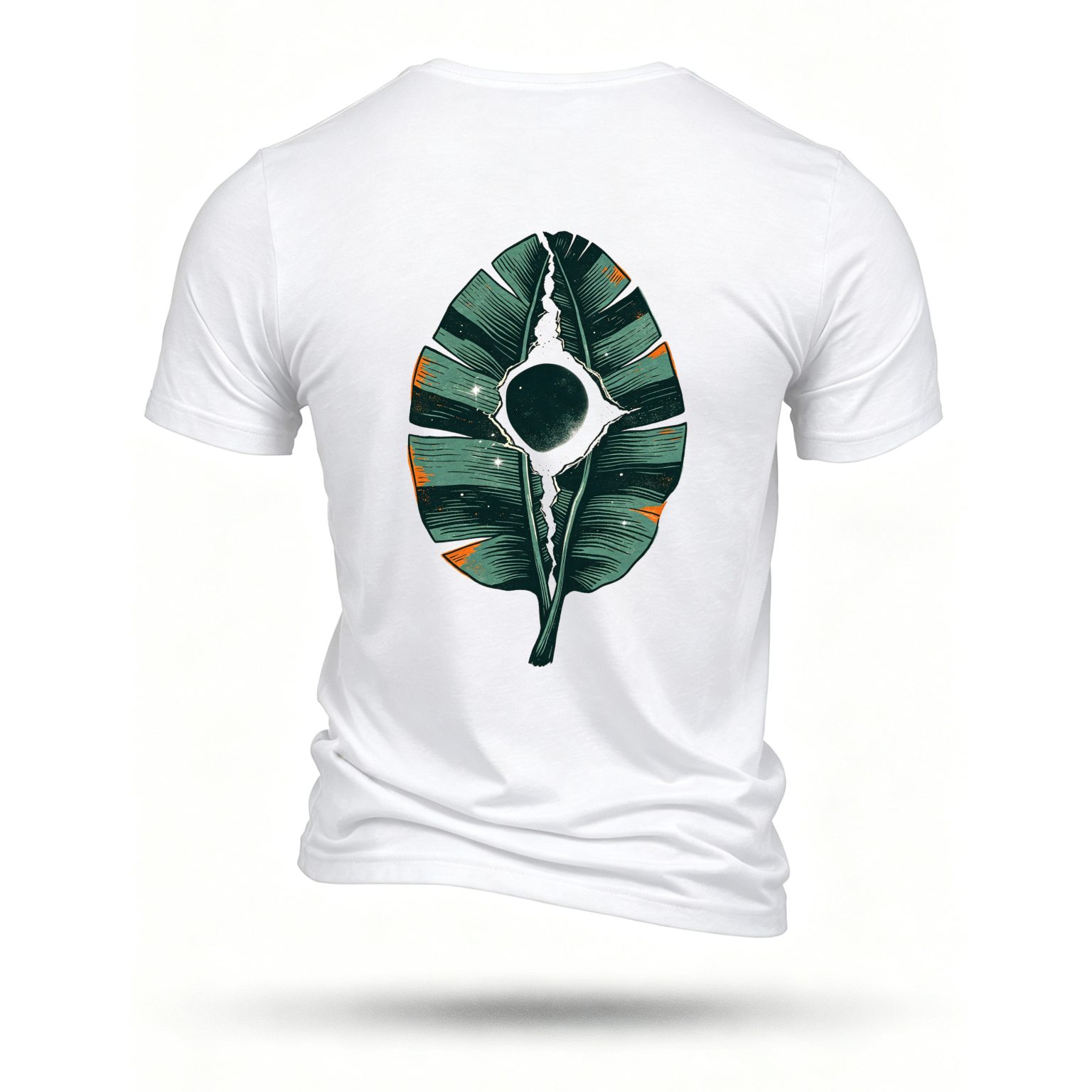 White T-shirt, back print