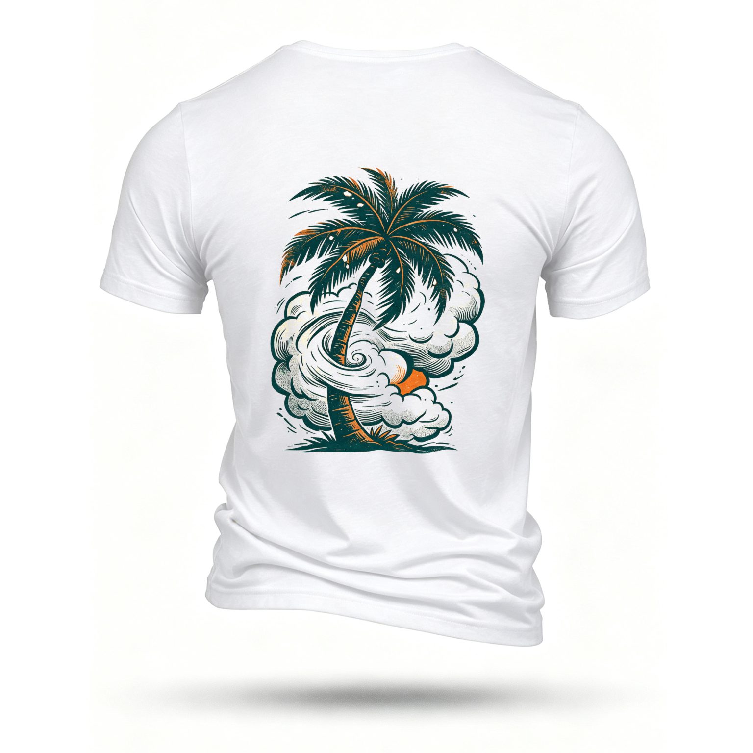 White T-shirt, back print