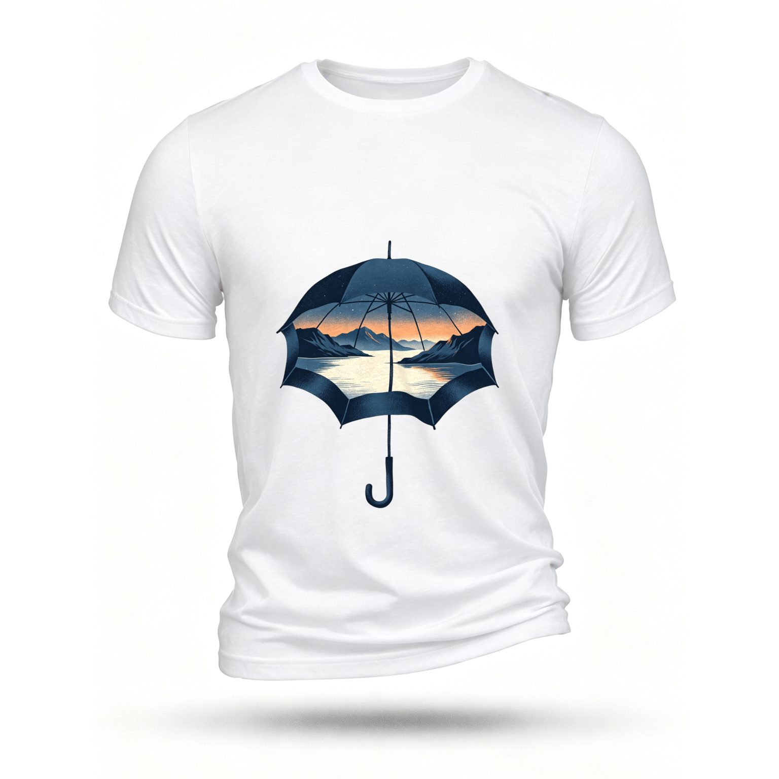 White T-shirt, front print