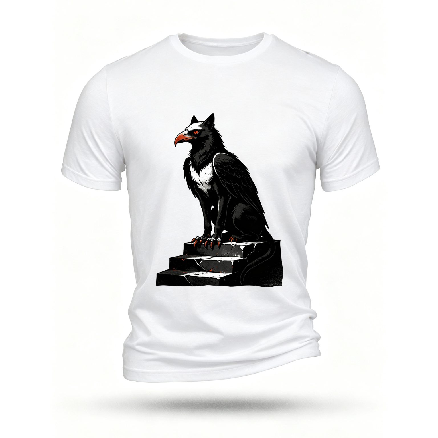 White T-shirt, front print