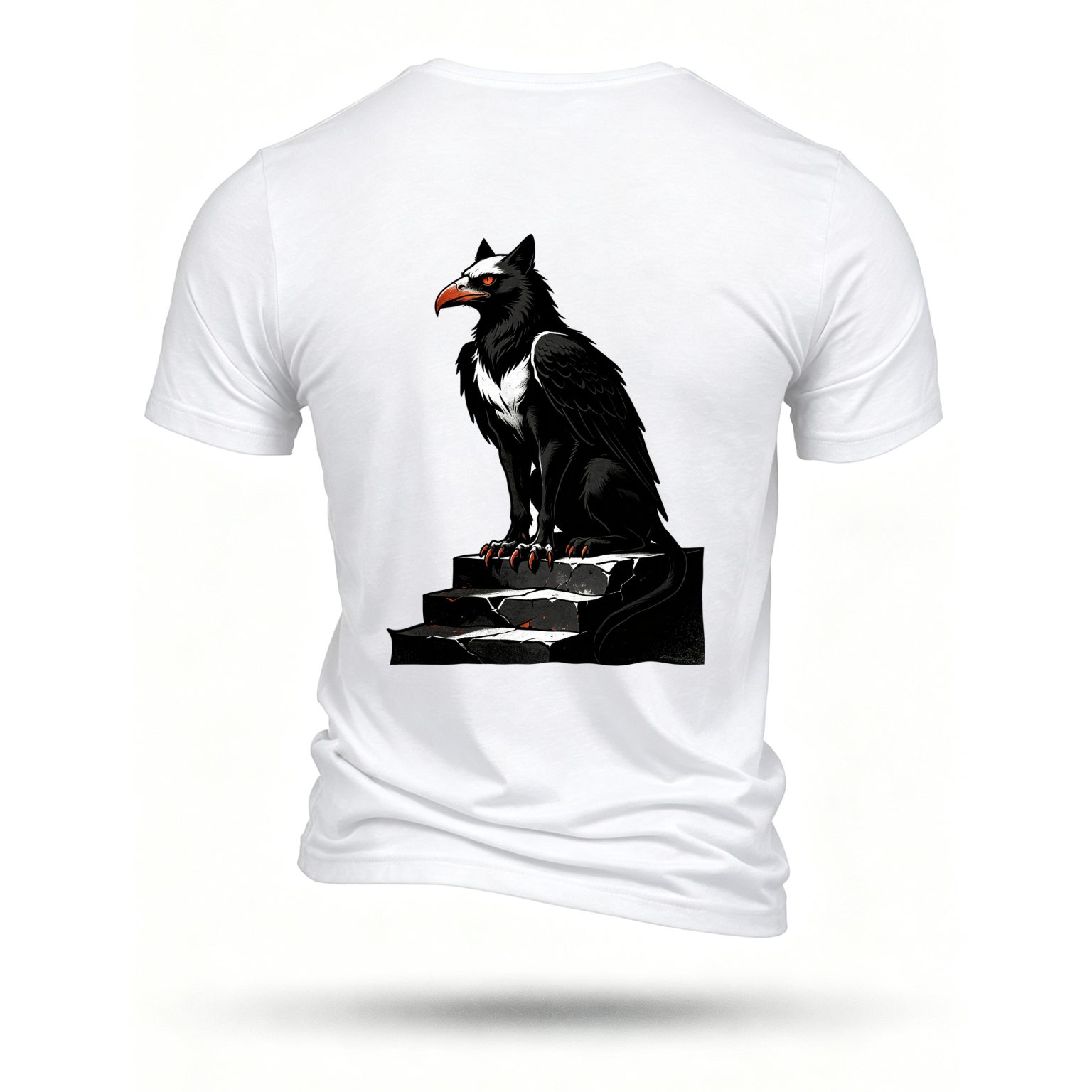 White T-shirt, back print