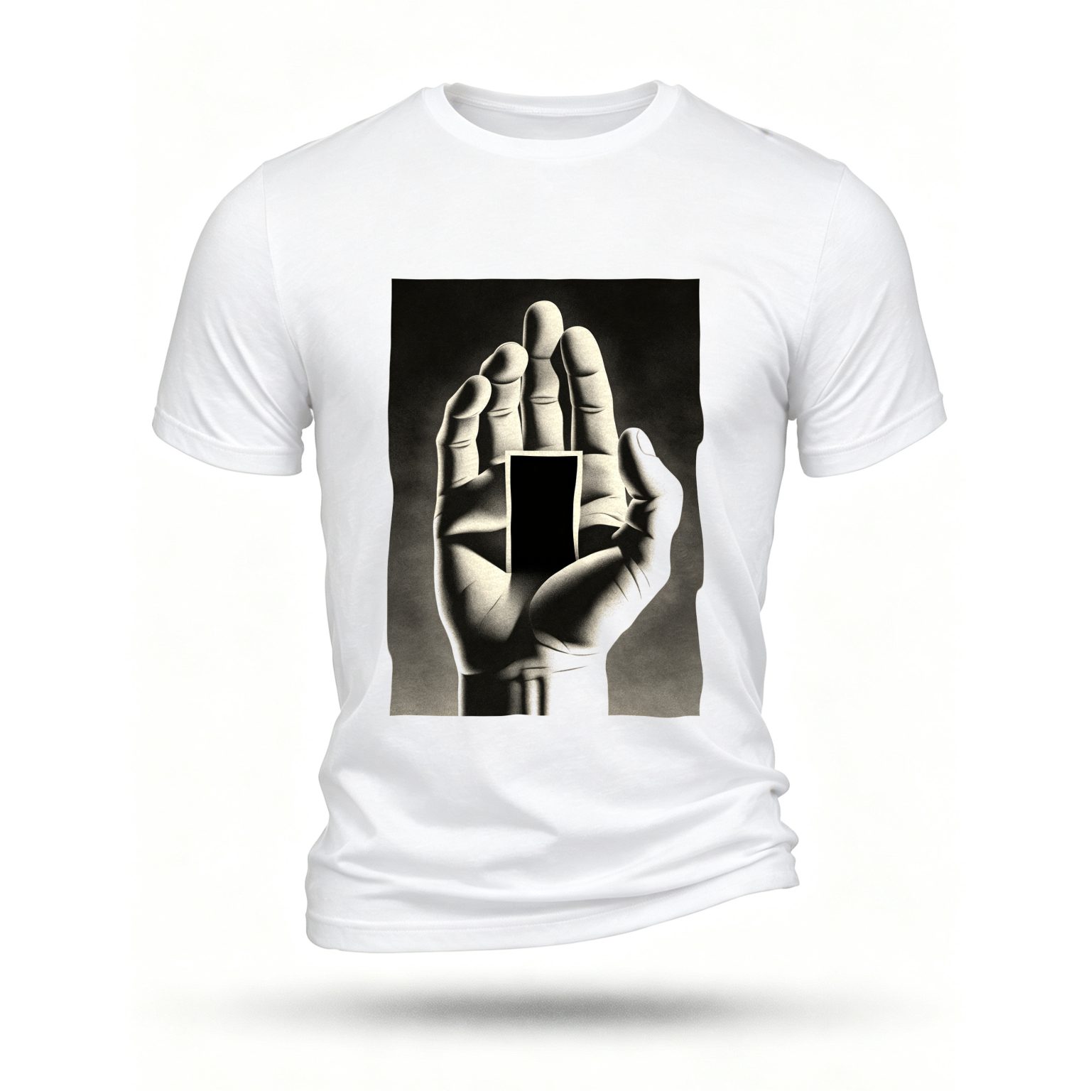 White T-shirt, front print