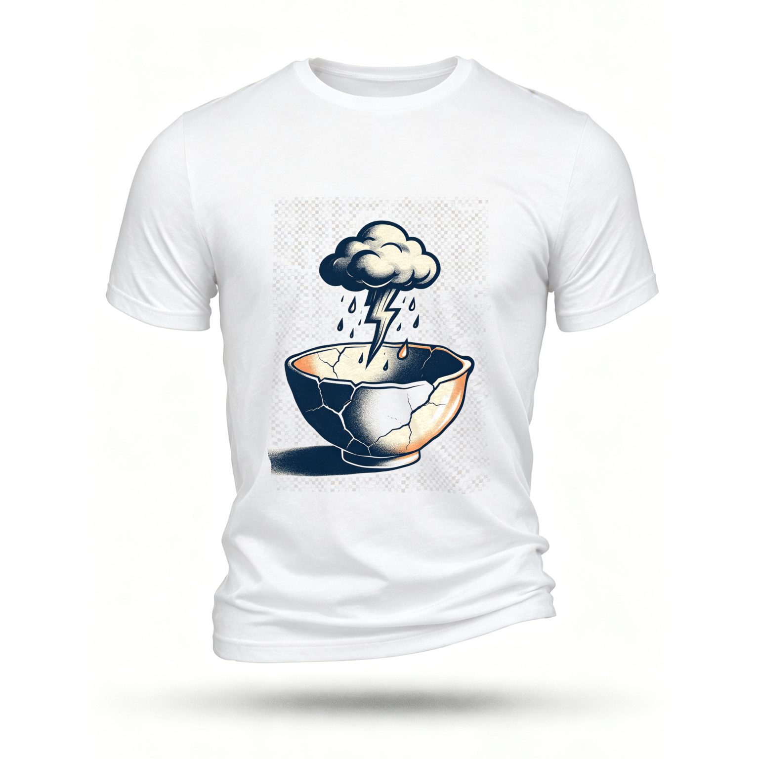 White T-shirt, front print
