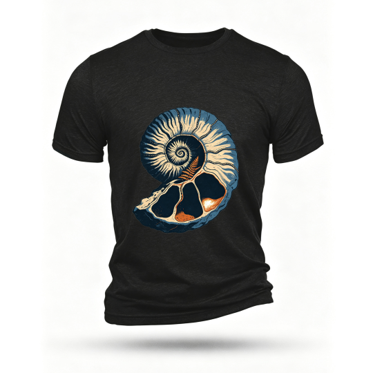 Black T-shirt, front print