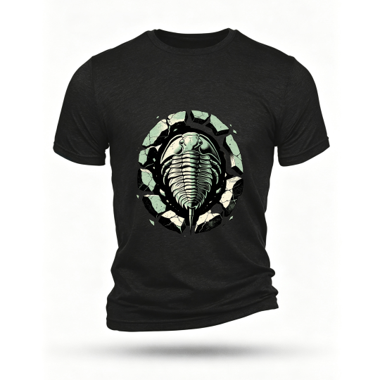 Black T-shirt, front print