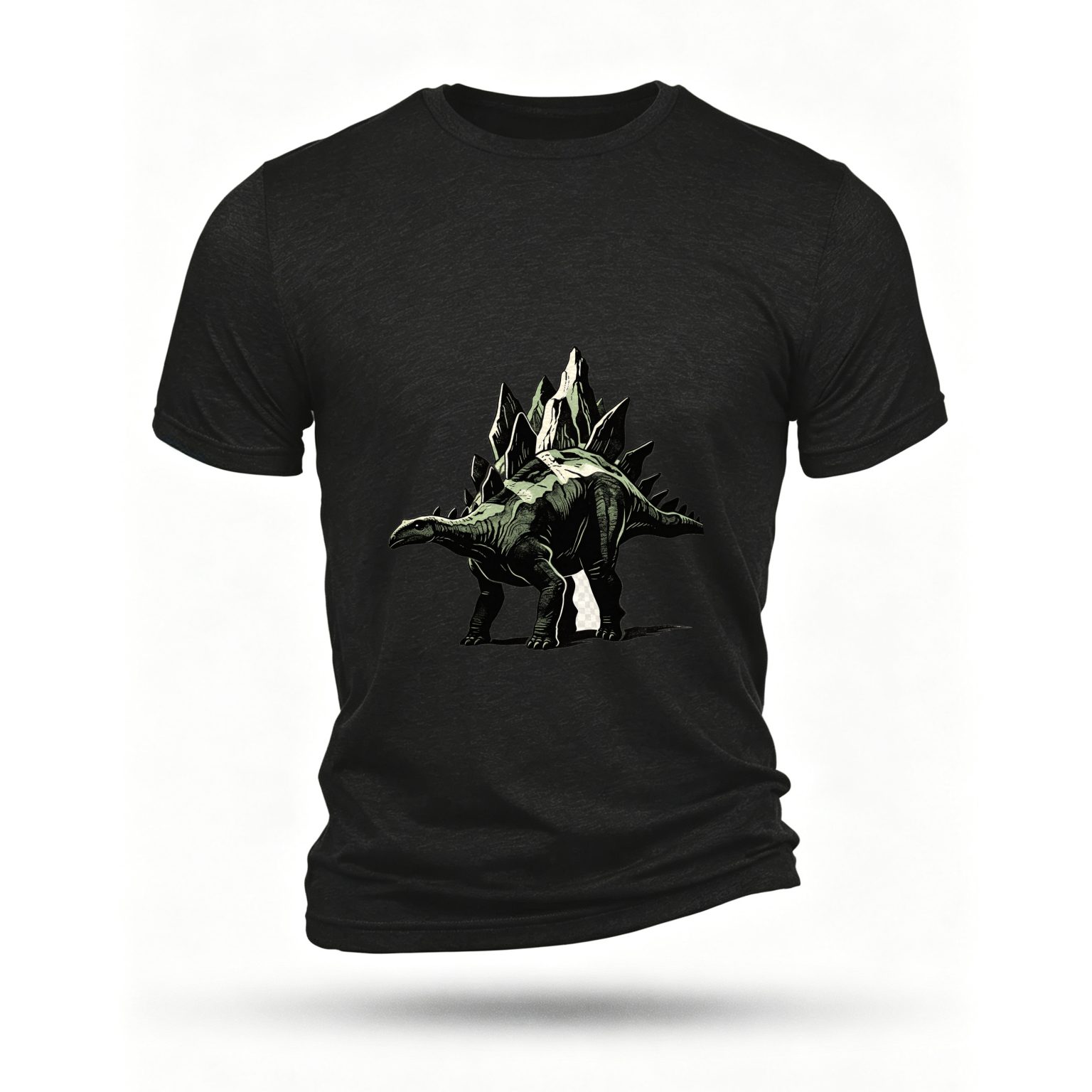 Black T-shirt, front print