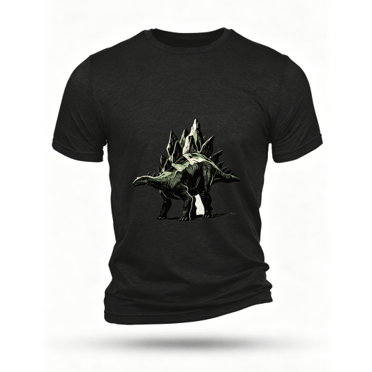 Black T-shirt, front print