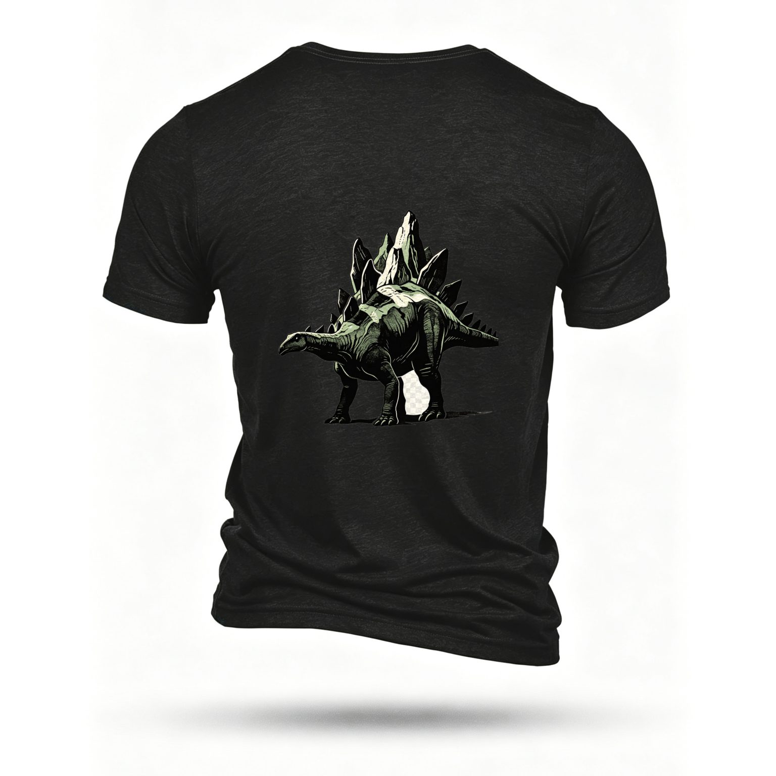 Black T-shirt, back print