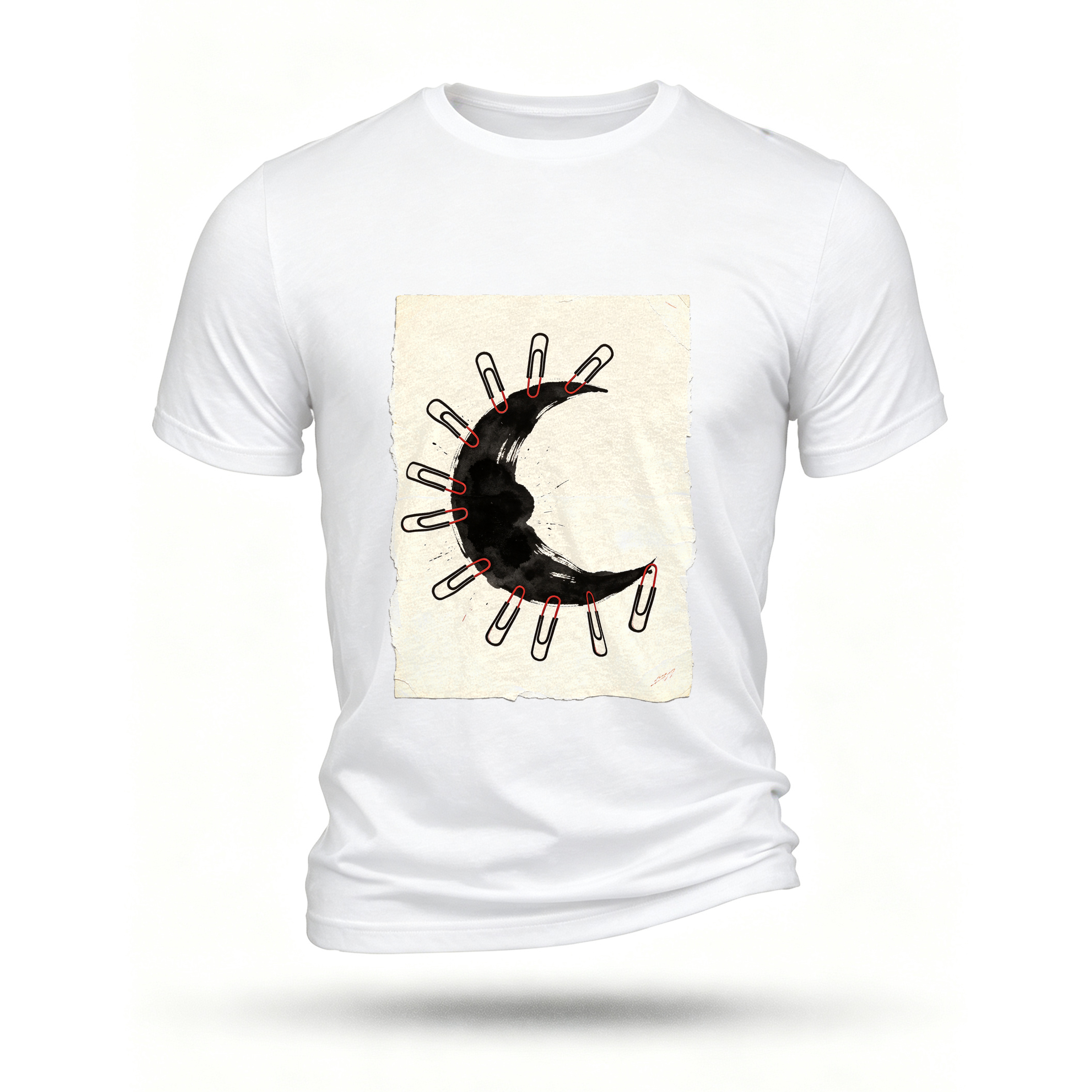 White T-shirt, front print