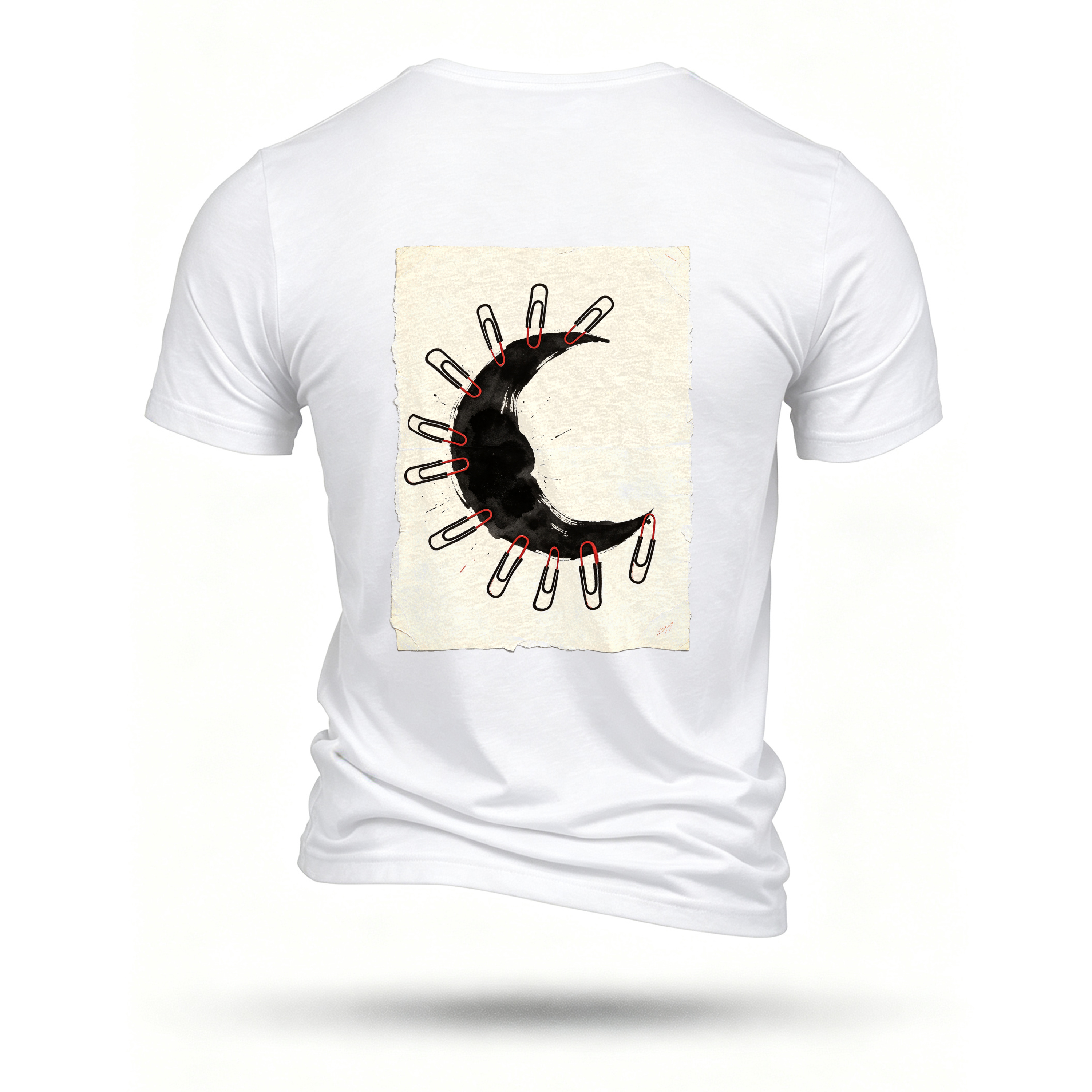 White T-shirt, back print