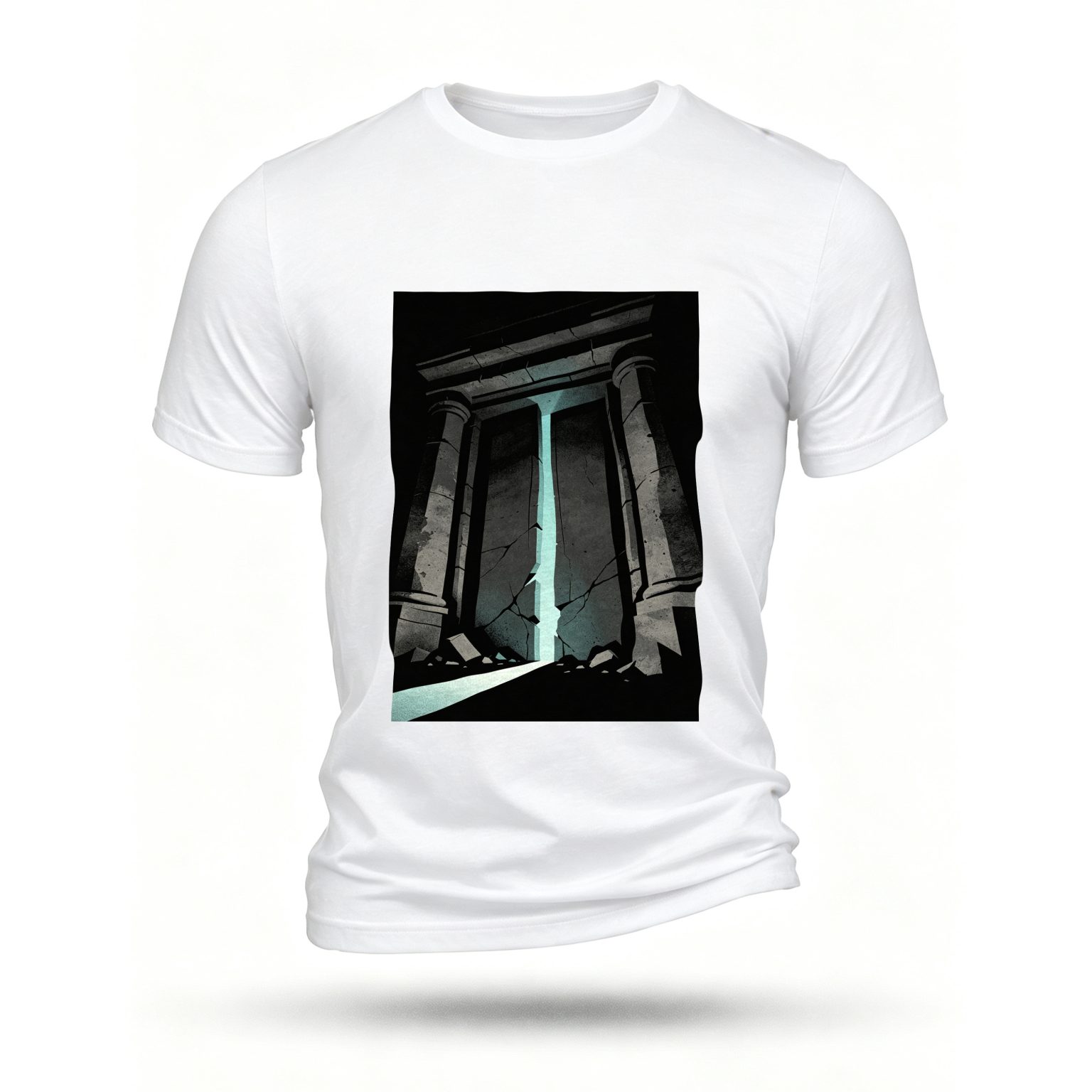 White T-shirt, front print