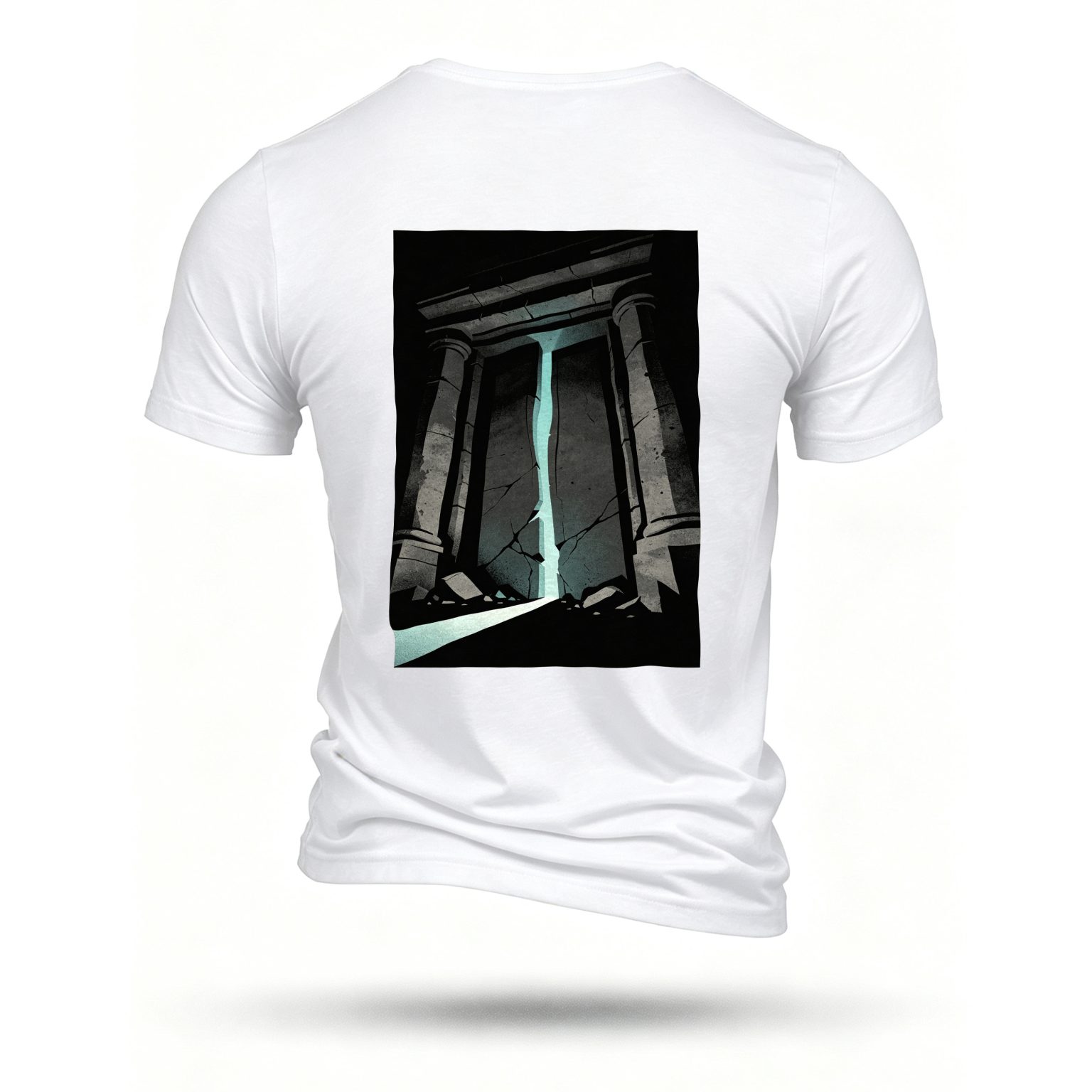 White T-shirt, back print