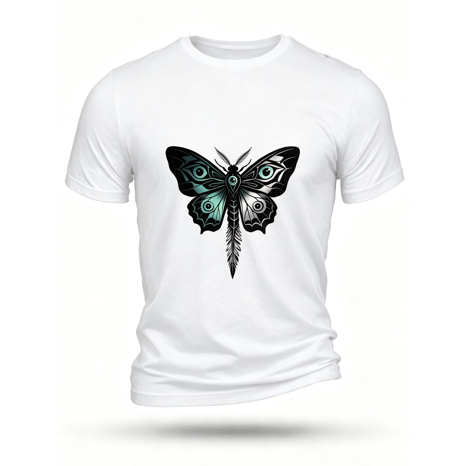 White T-shirt, front print