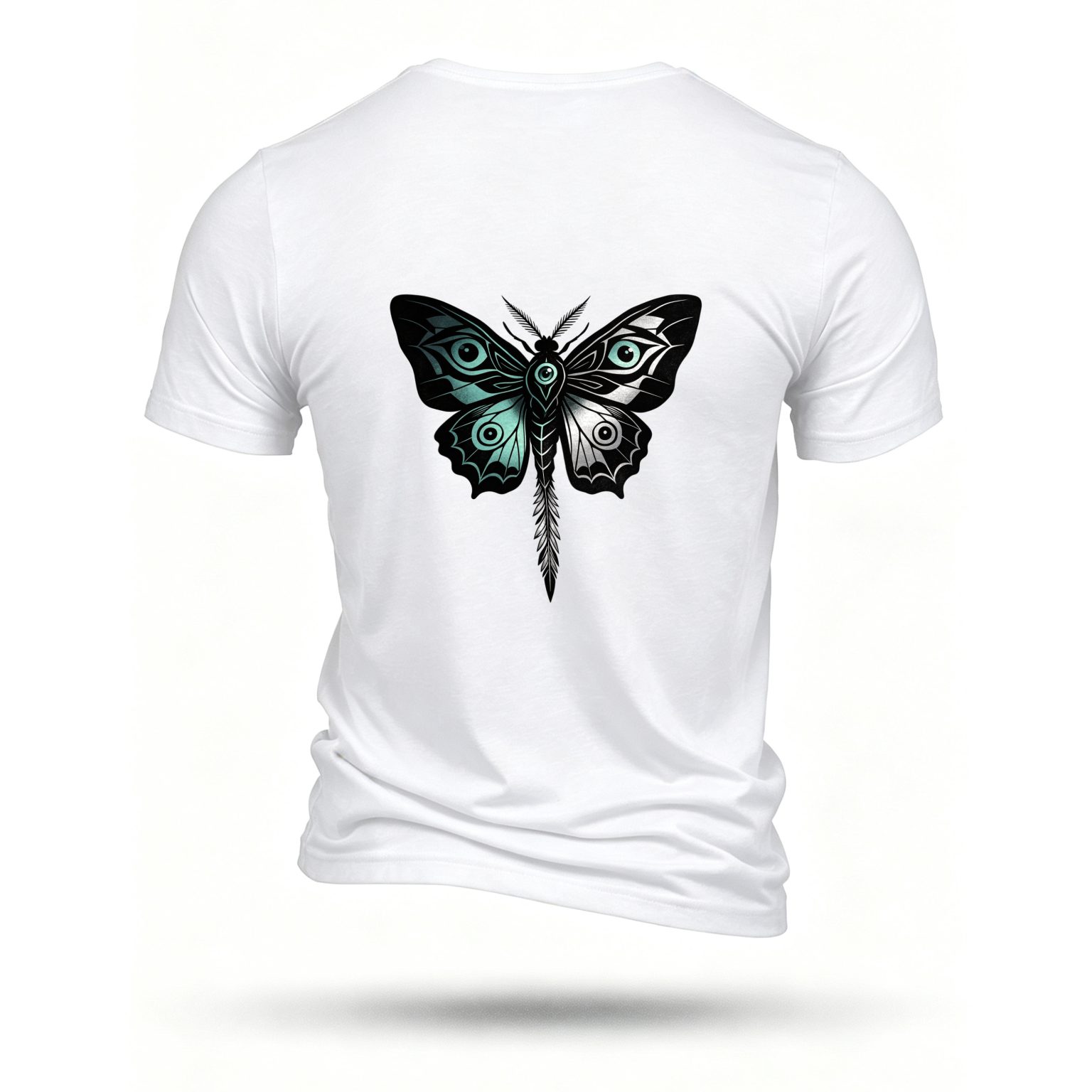 White T-shirt, back print