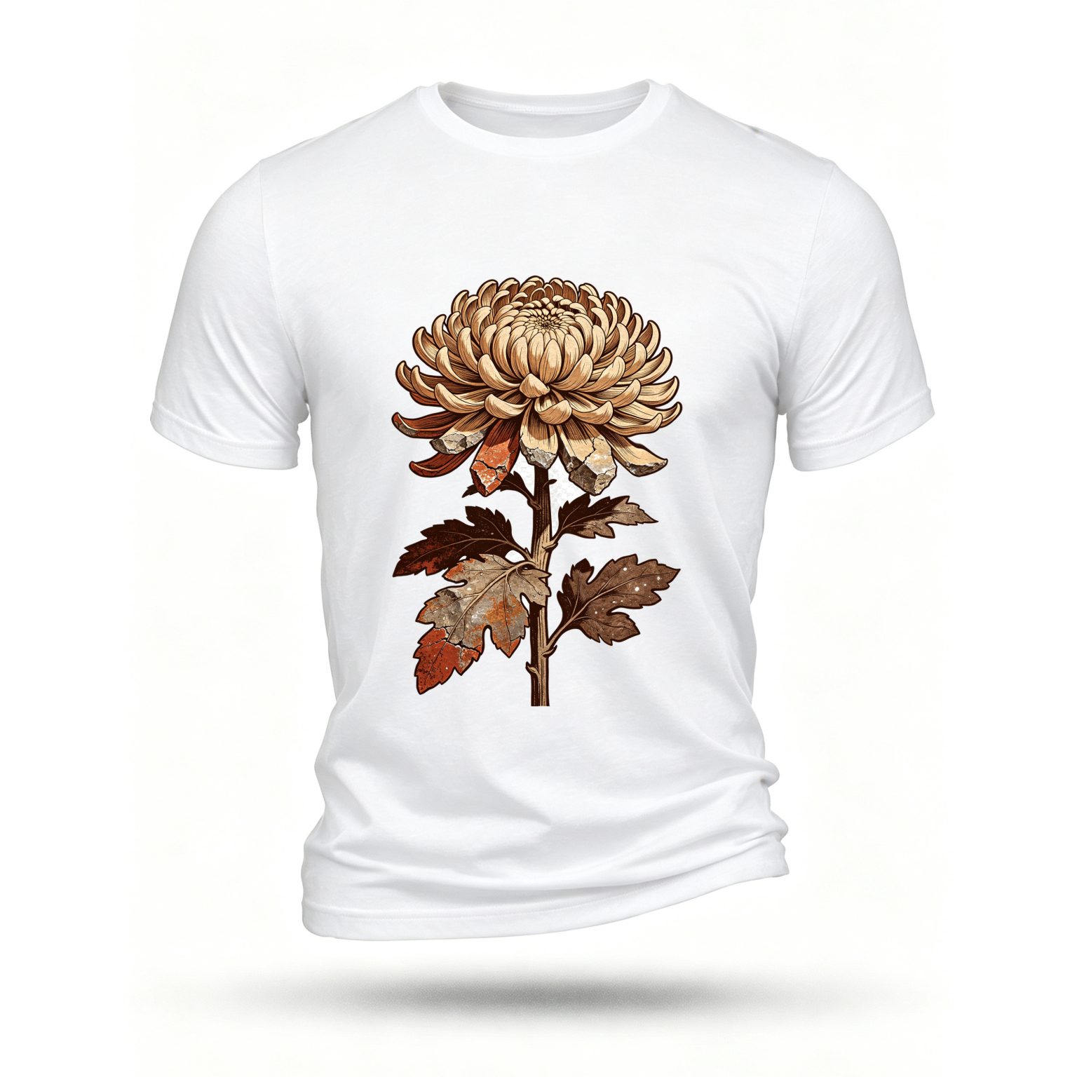 White T-shirt, front print