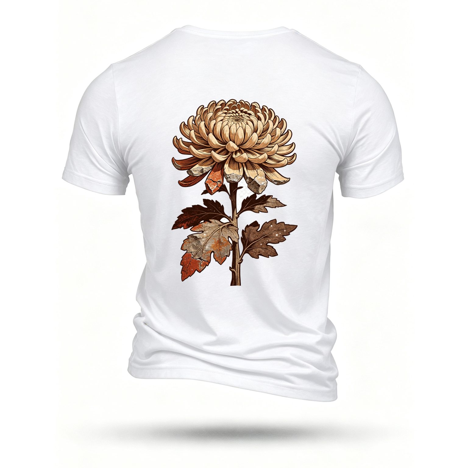 White T-shirt, back print