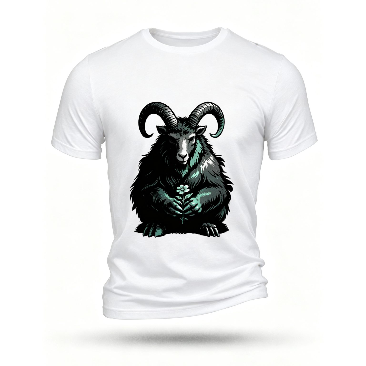 White T-shirt, front print