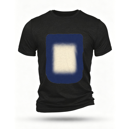 Black T-shirt, front print