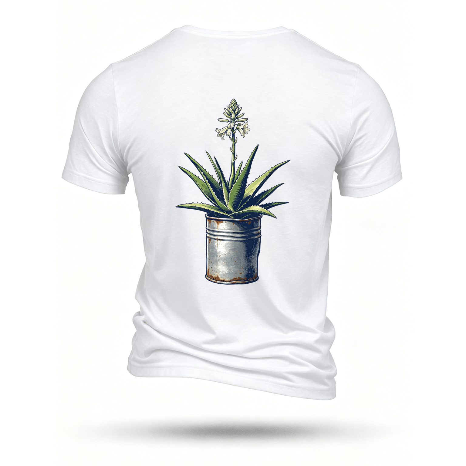 White T-shirt, back print