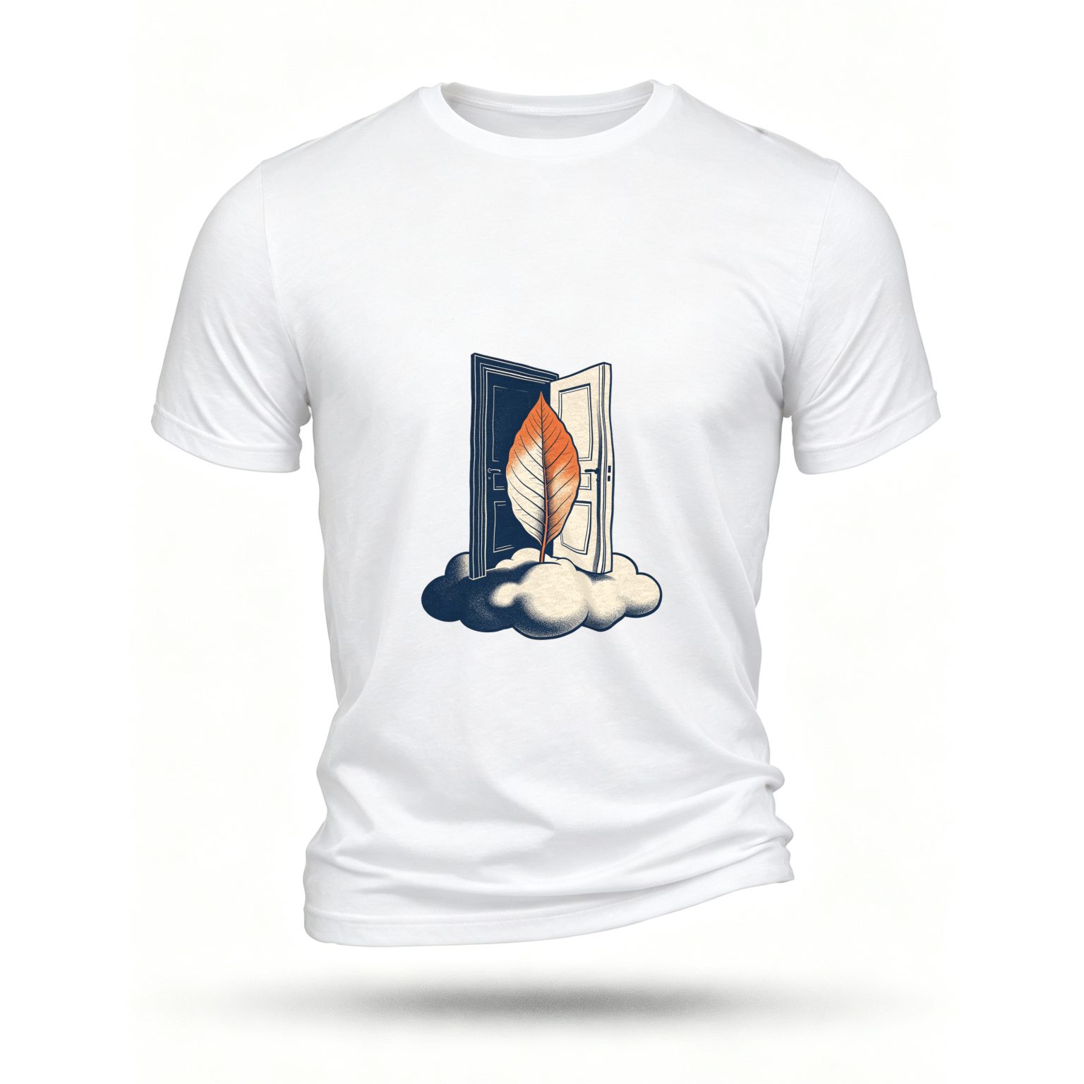 White T-shirt, front print