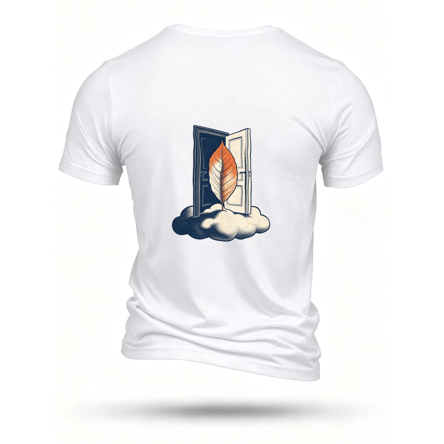 White T-shirt, back print
