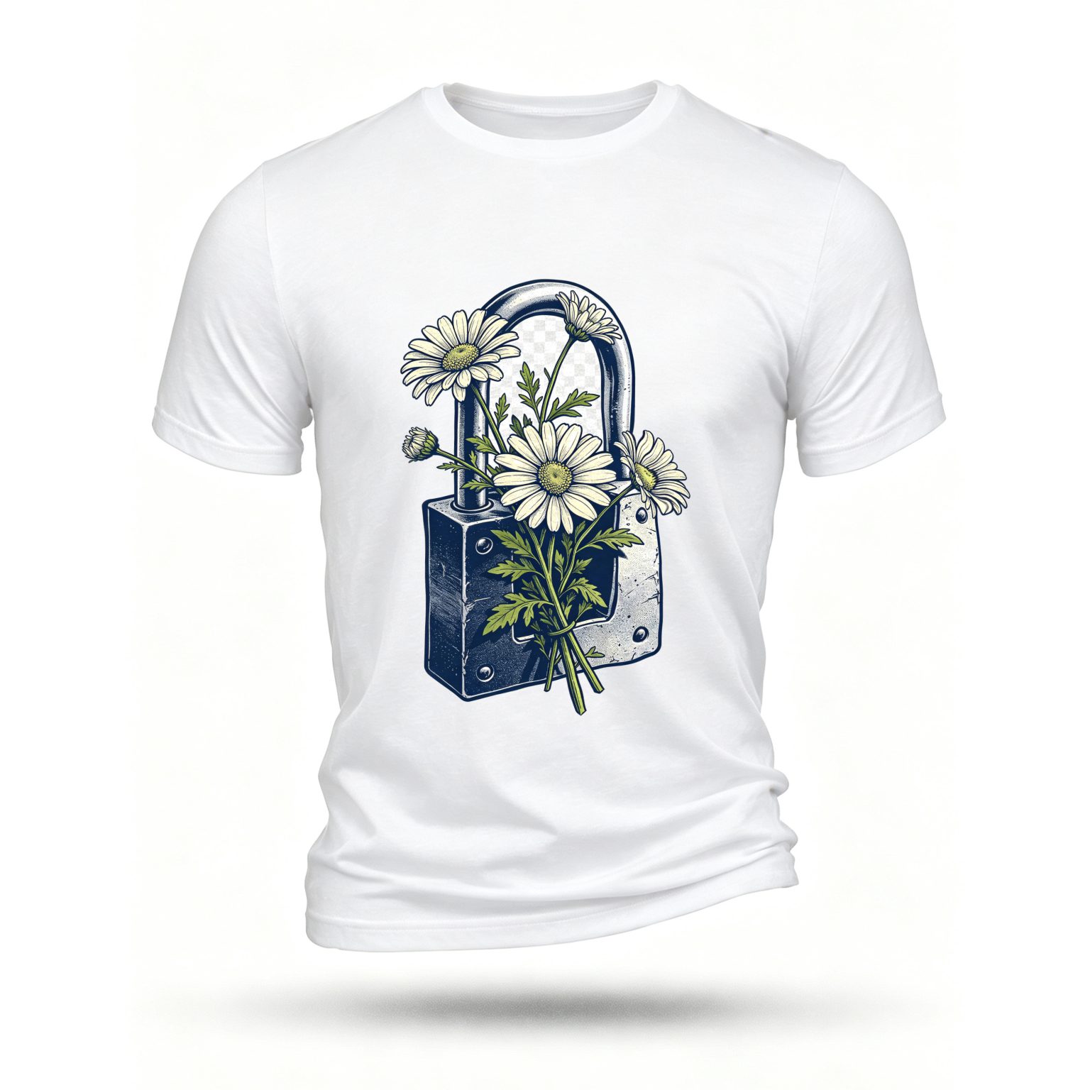 White T-shirt, front print