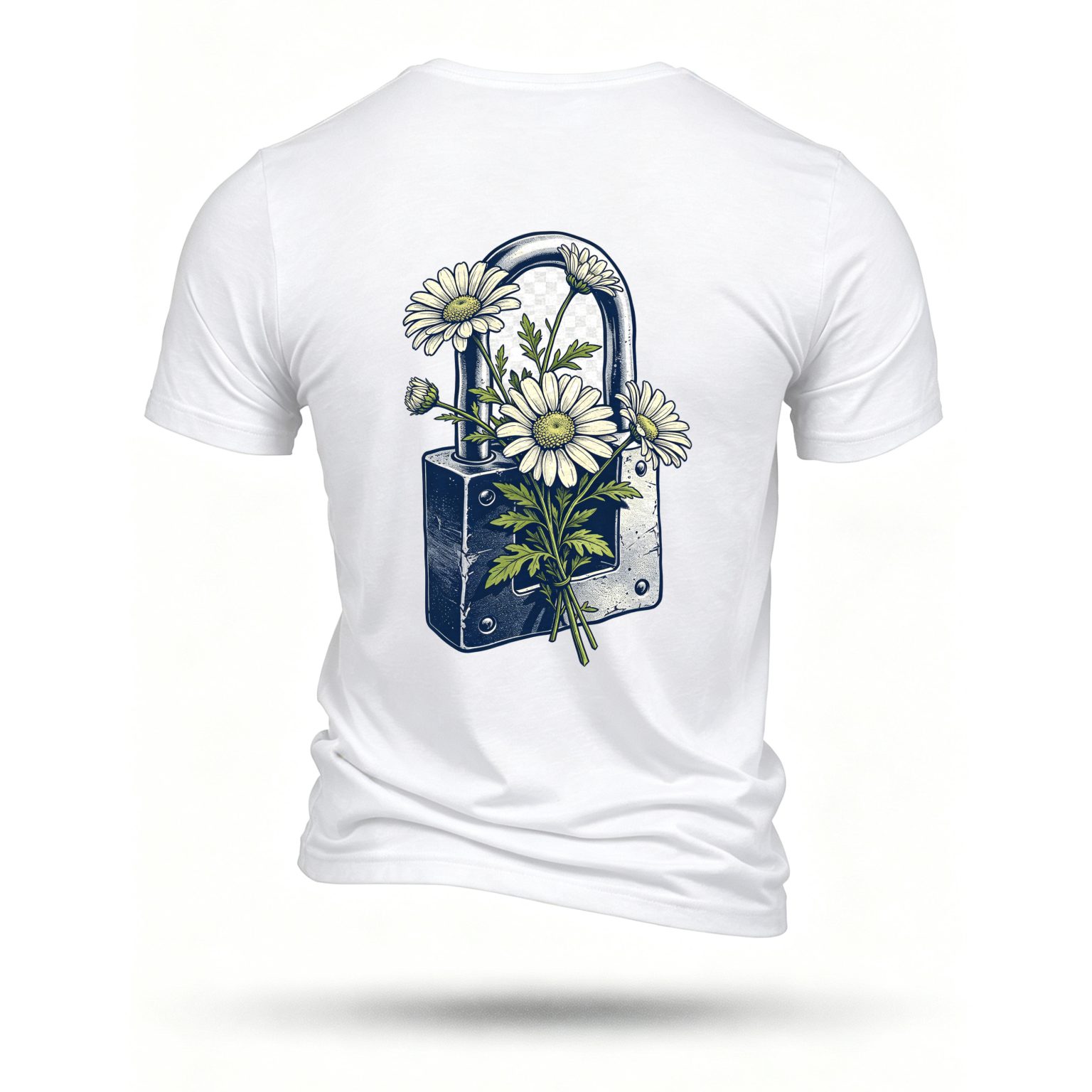 White T-shirt, back print