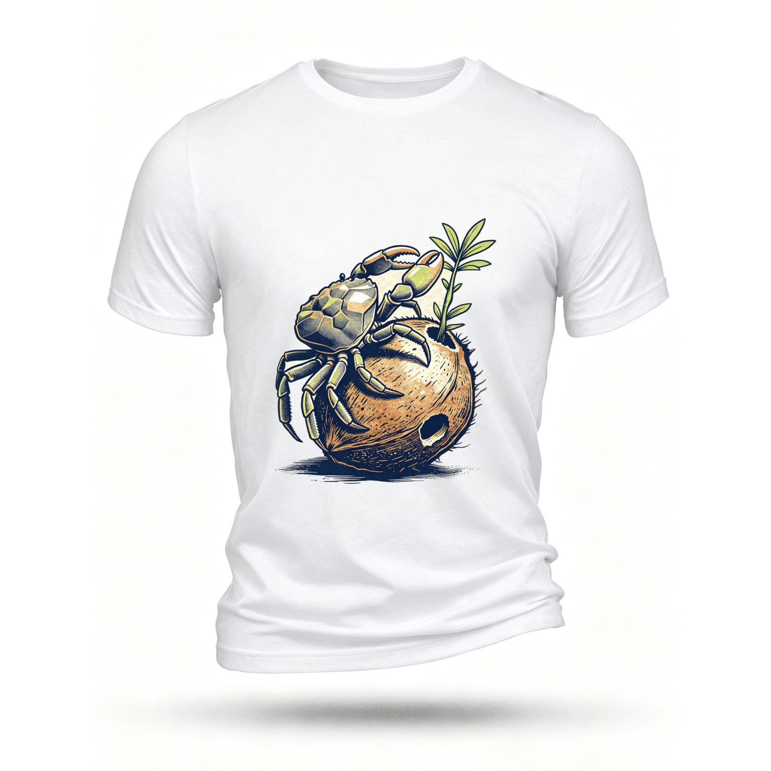White T-shirt, front print