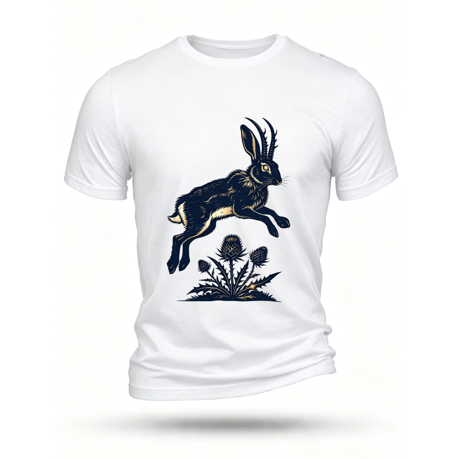 White T-shirt, front print